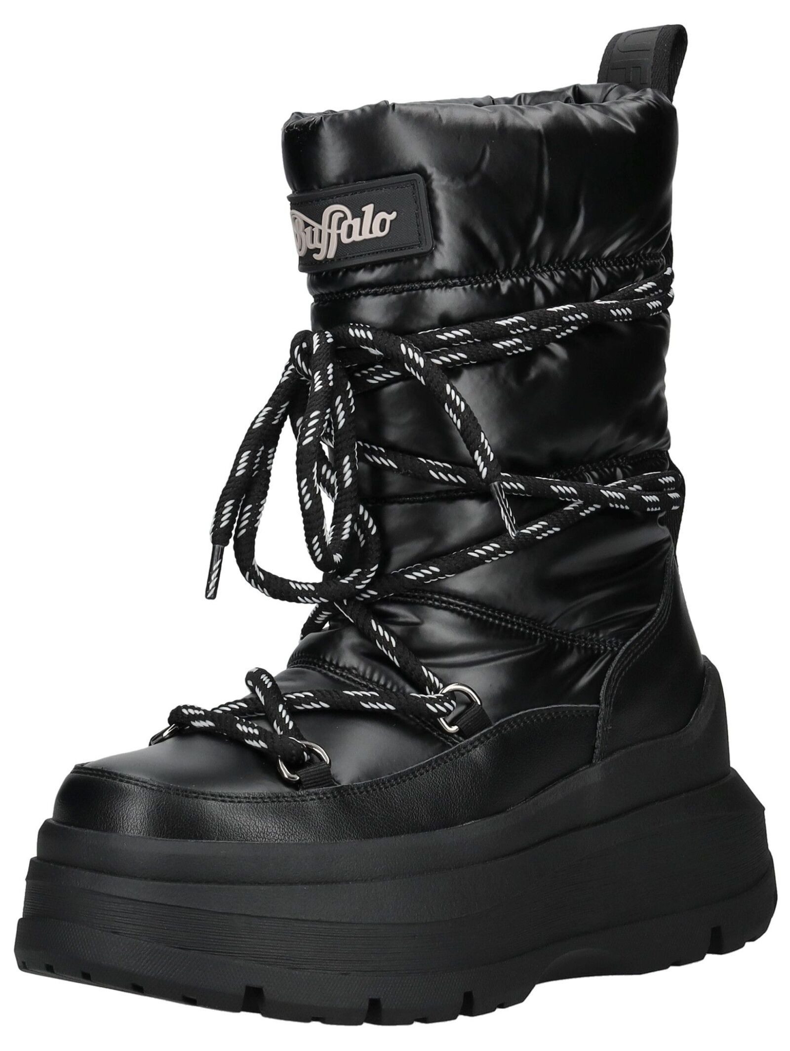 Buffalo Buffalo Stiefel Lederimitat/Textil Schnürstiefel günstig online kaufen