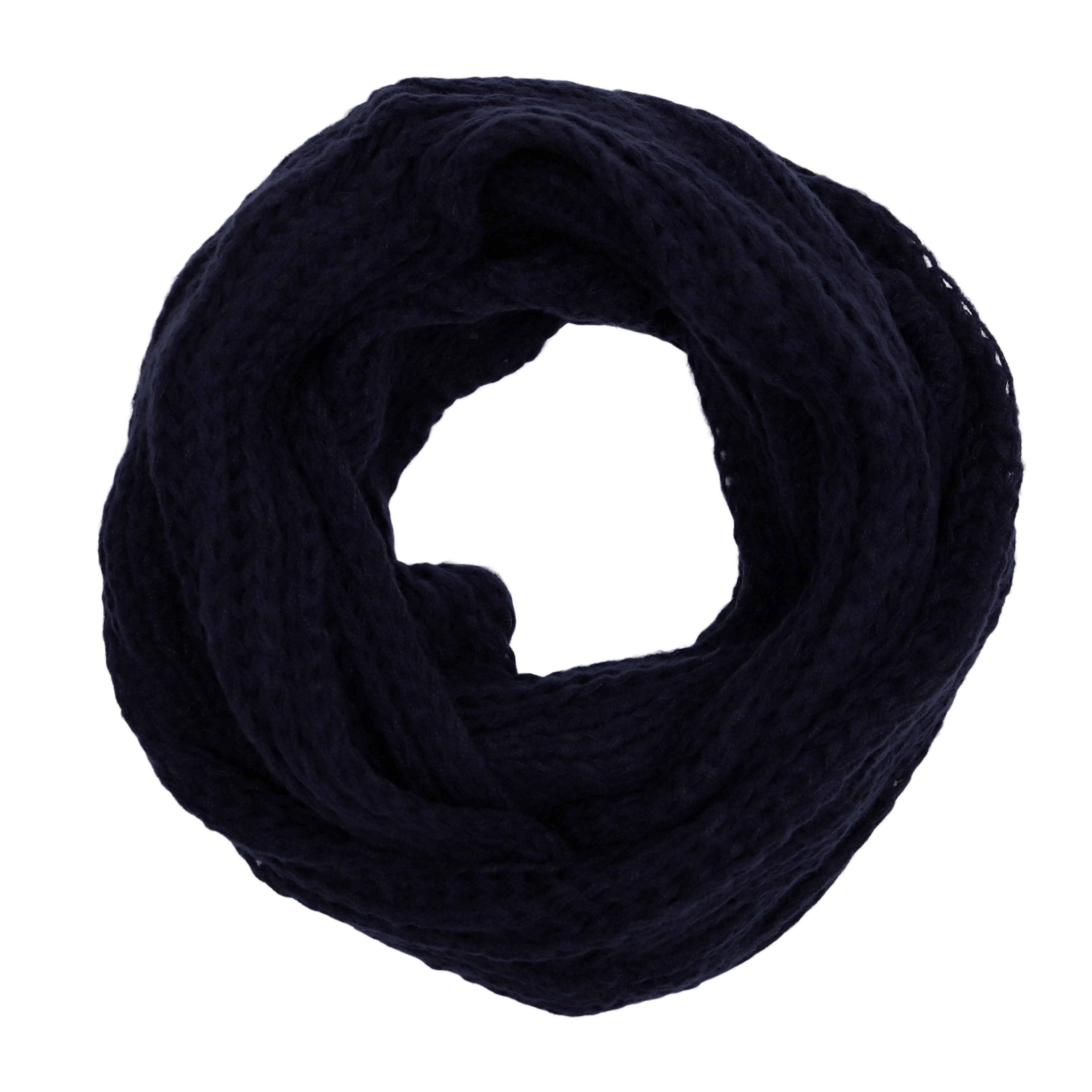 MIRROSI Loop Damen Strick Loopschal mit Zopfmuster, (zweimal um den Hals wi günstig online kaufen