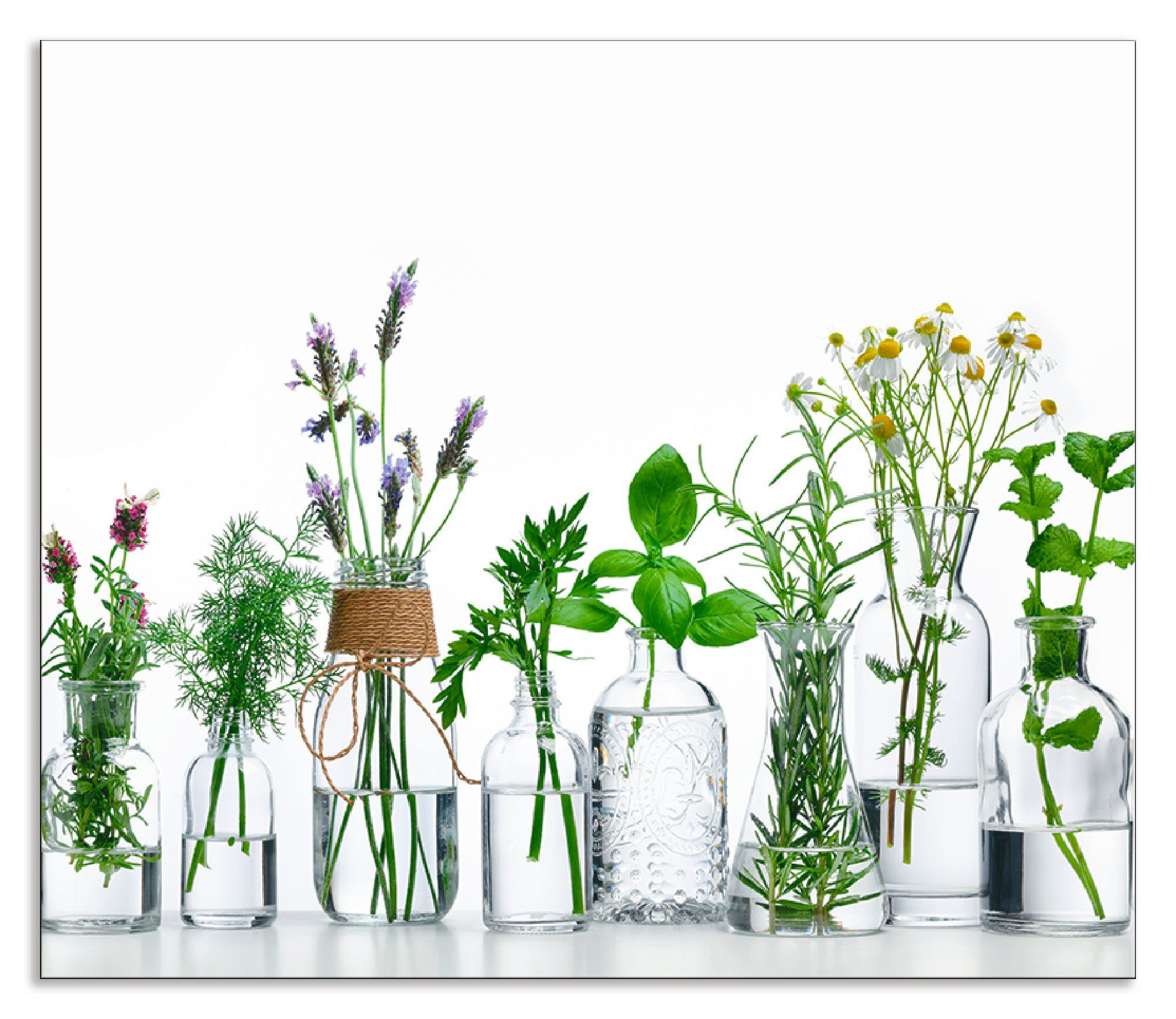 Artland Küchenrückwand "Öle mit Kräutern", (1 tlg.), Alu Spritzschutz mit K günstig online kaufen