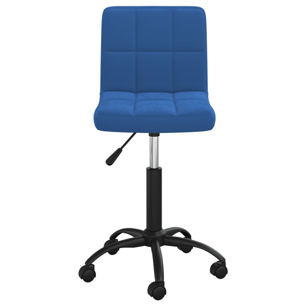 vidaXL Bürostuhl Bürostuhl Drehbar Blau Samt günstig online kaufen