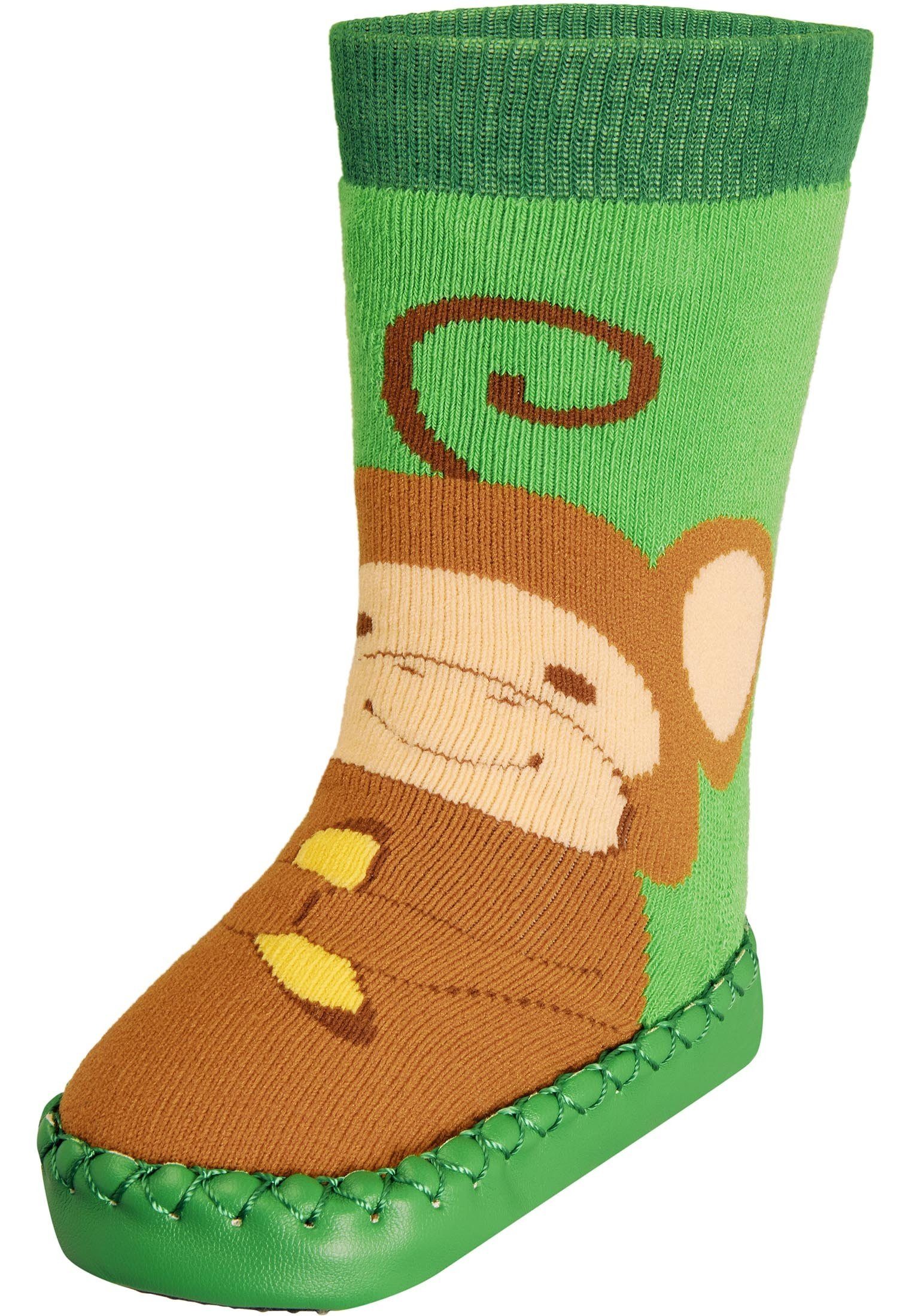 Playshoes Hüttenschuh Affe Hausschuh – Bild 4 von 5