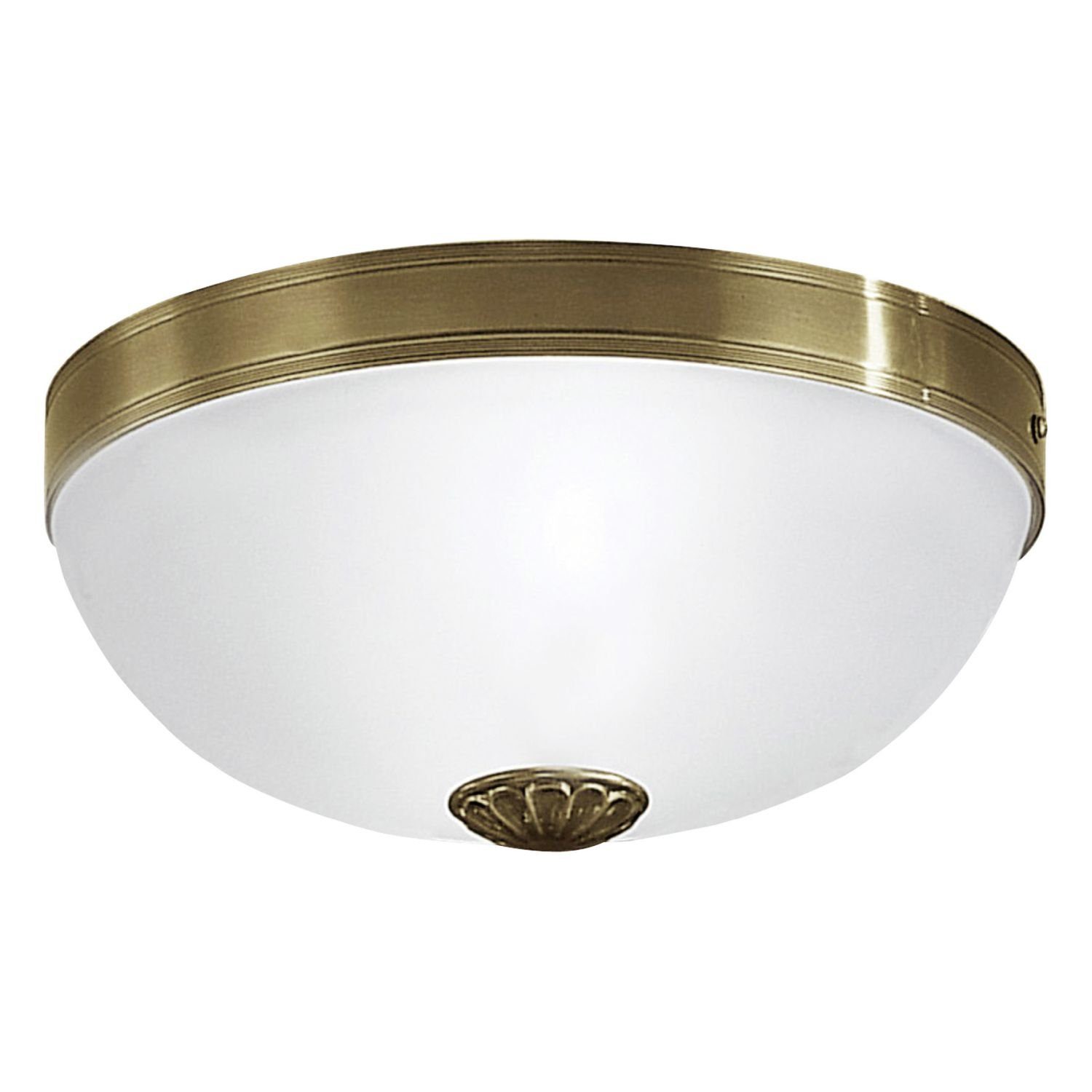 Licht-Erlebnisse Deckenleuchte IMPERIAL, ohne Leuchtmittel, Deckenlampe E27 Weiß Natur Glas Holz Modern