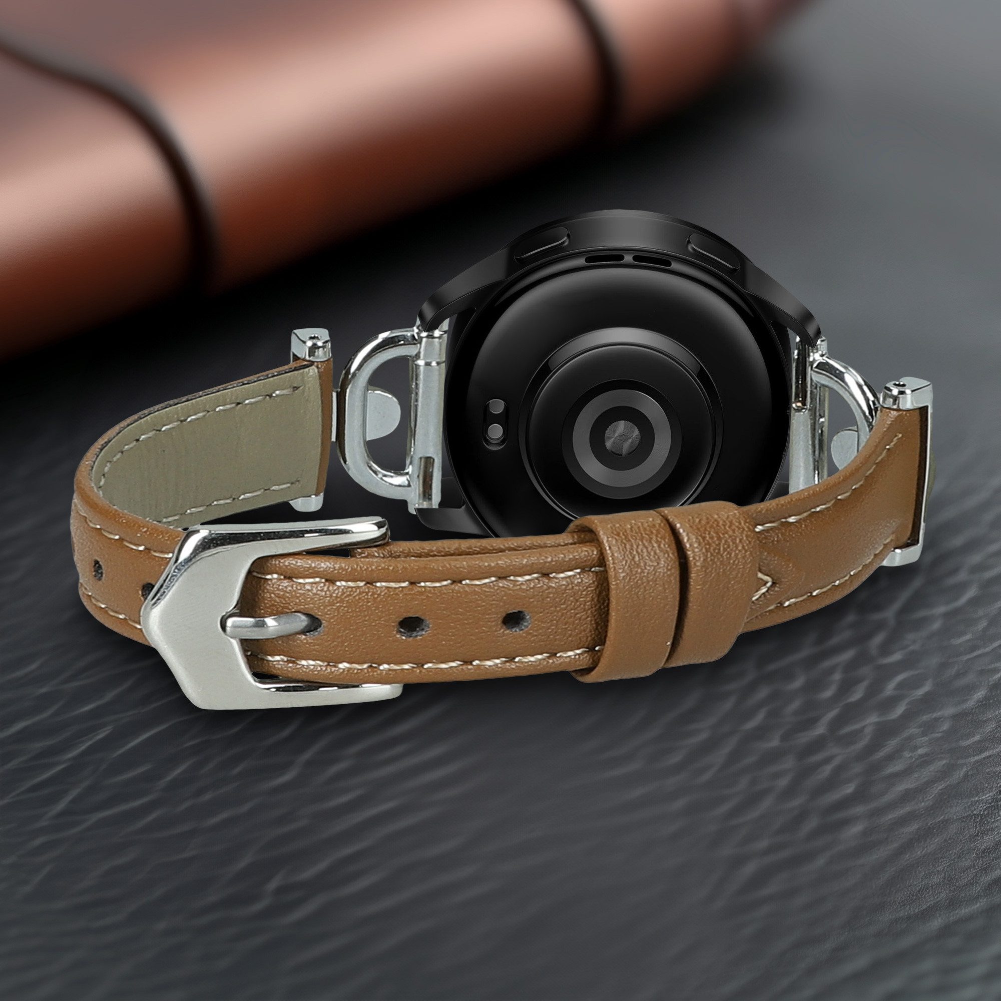 kwmobile kwmobile Echtleder Uhrenarmband für Xiaomi Watch S1 Active / S1 Pro / Smartwatch, 1-tlg., Leder Armband für Xiaomi Watch S1 Active / S1 Pro / S2 / S3 / Watch 2