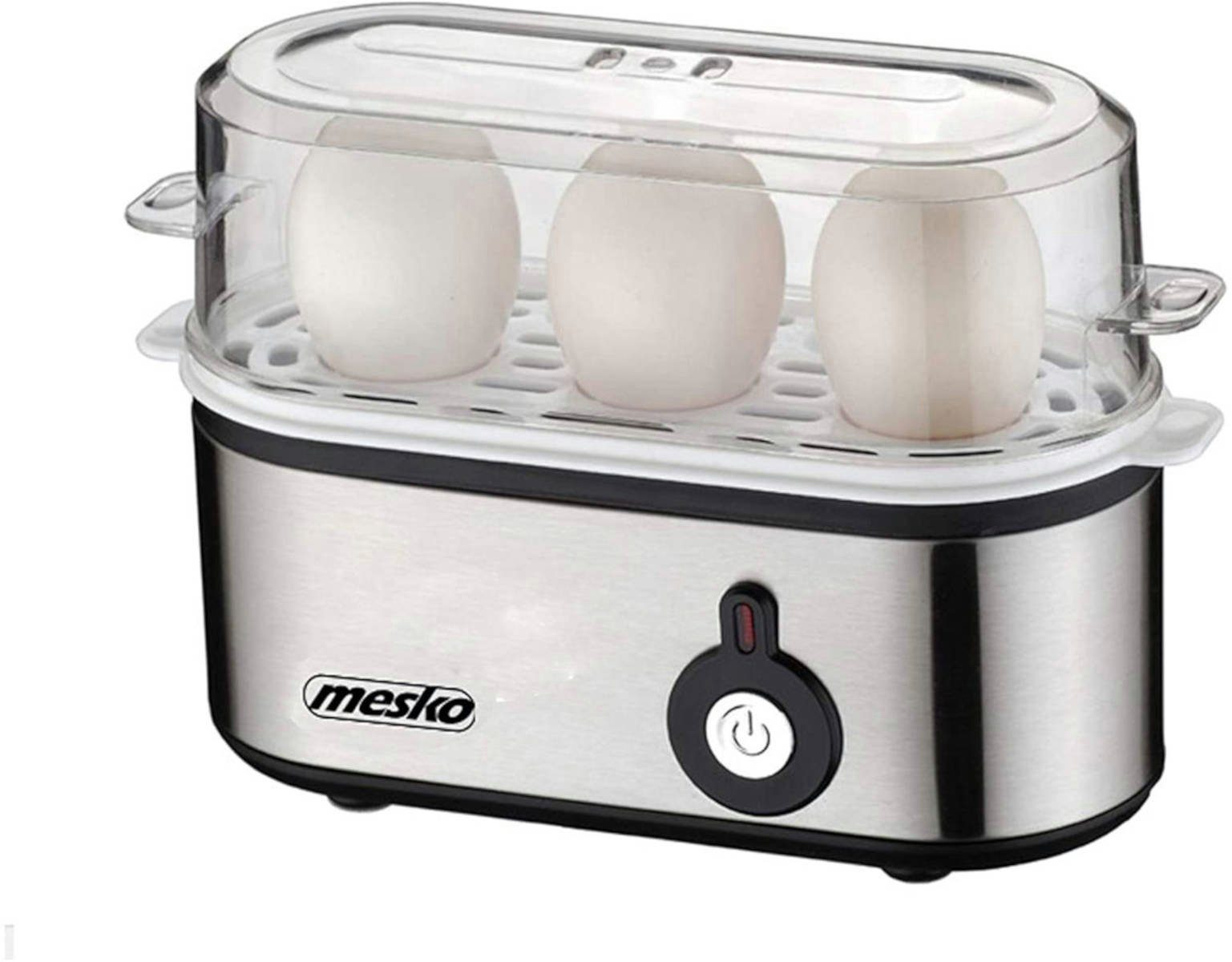 Mesko Eierkocher MS4485 Eierkocher für bis zu 3 Eier, ideal für den  Single-Haushalt, Anzahl Eier: 3 St., 350 W