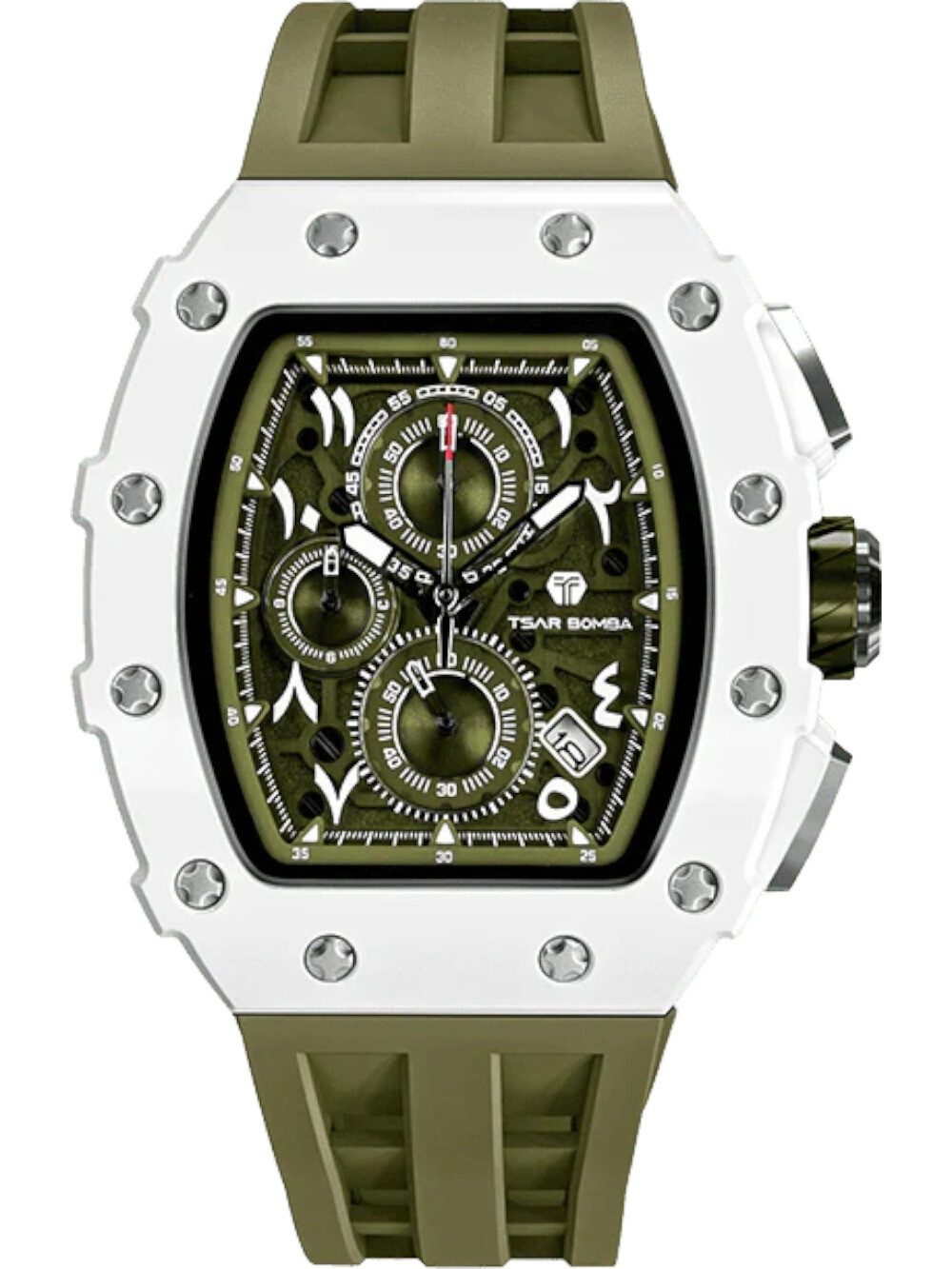 Tsar Bomba Quarzuhr Tsar Bomba TB8204QA-03 Herrenuhr Elemental Biokeramik Chronograph 43mm Tsar Bomba TB8204QA-03 Herrenuhr Elemental Biokeramik Chronograph 43mm 5ATM