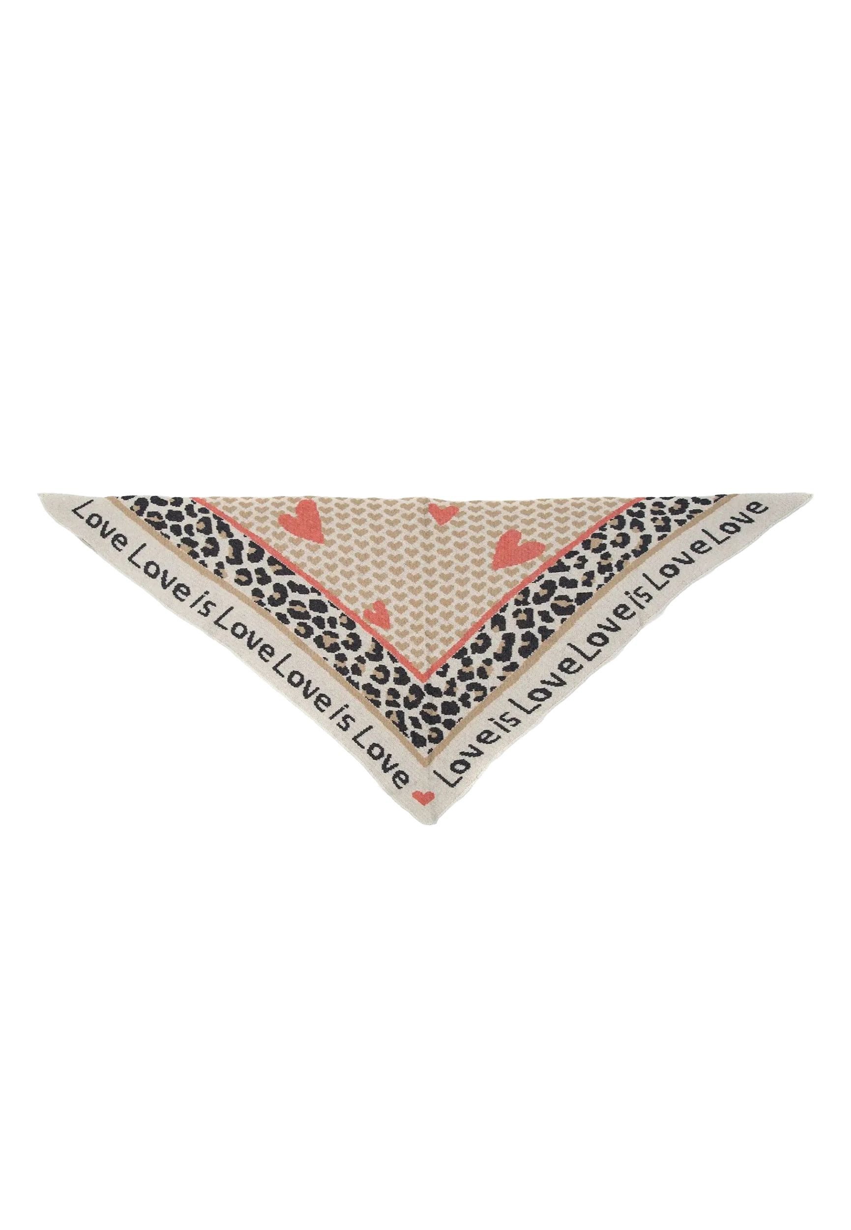 Faera Modeschal Animal Love Dreieckstuch elastischer Strick Leo Muster, 814 günstig online kaufen