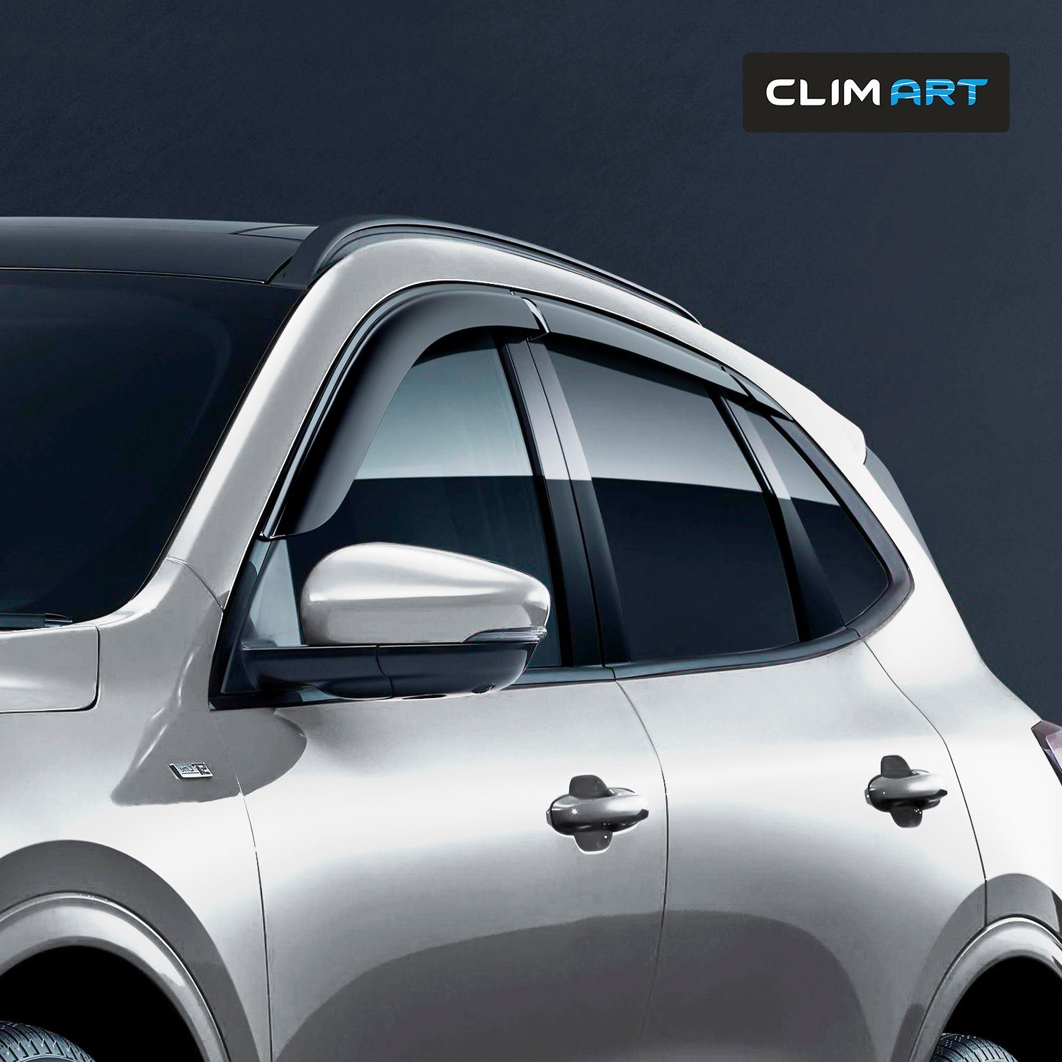 Clim Art Auto-Fußmatte CLIM SUV Kuga Windabweiser für/kompatible 2020-2023 mit ART (6 St) Ford