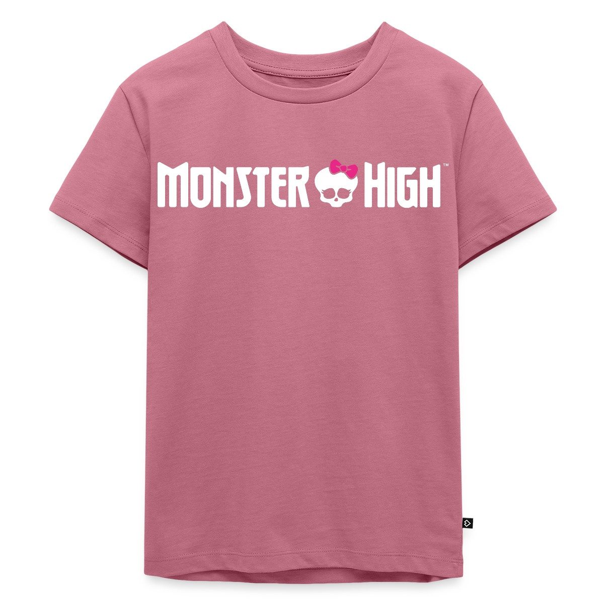 T-Shirt Monster High™ Offizielles Logo Mit Totenkopf Kinder Premium T-Shirt