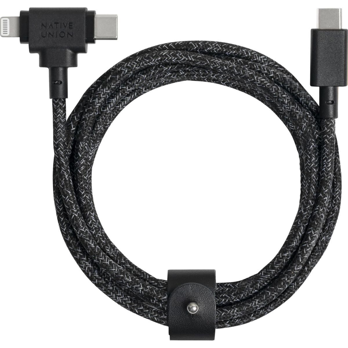 NATIVE UNION Belt Cable Duo USB-C To C/Lightning Cosmos 1,5m Smartphone-Adapter