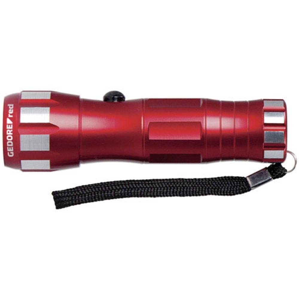 LED 3xAAA 1xLED W.25-30m Taschenlampe Taschenlampe Aluminium Gedore Red