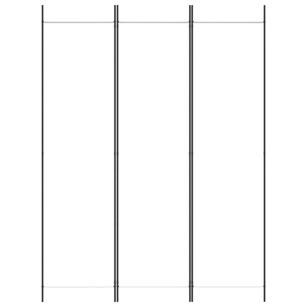 furnicato Raumteiler Paravent Weiß 150 x 200 cm mit 3 Paneelen, 1-tlg.
