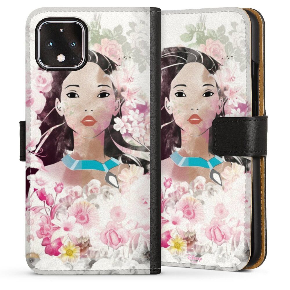 DeinDesign Handyhülle Pocahontas Disney Offizielles Lizenzprodukt Colors Of The Wind, Google Pixel 4 Hülle Handy Flip Case Wallet Cover Handytasche Leder