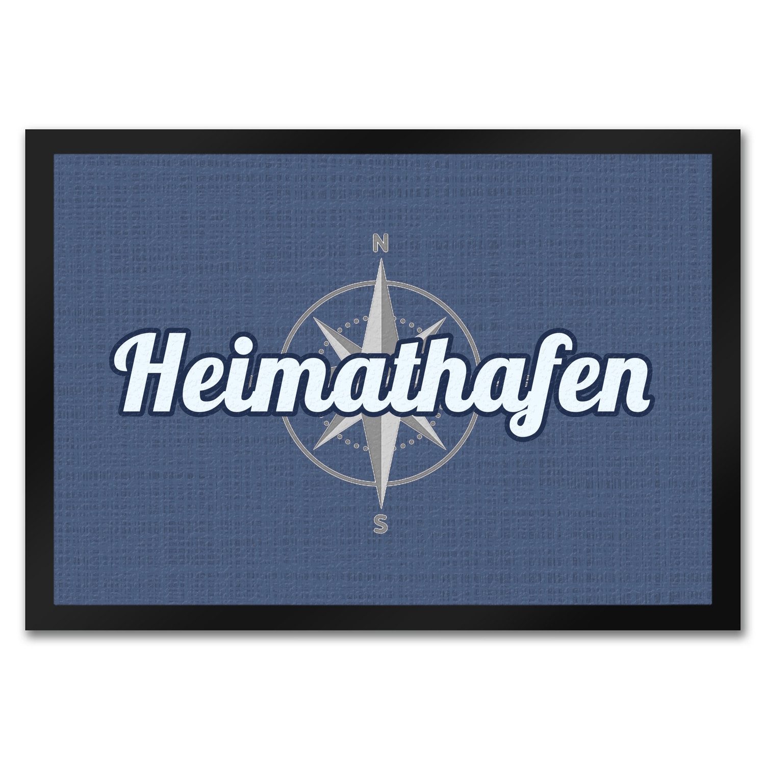 speecheese Fußmatte Fußmatte in 35x50 cm im maritimen Stil mit Spruch: Heimathafen und