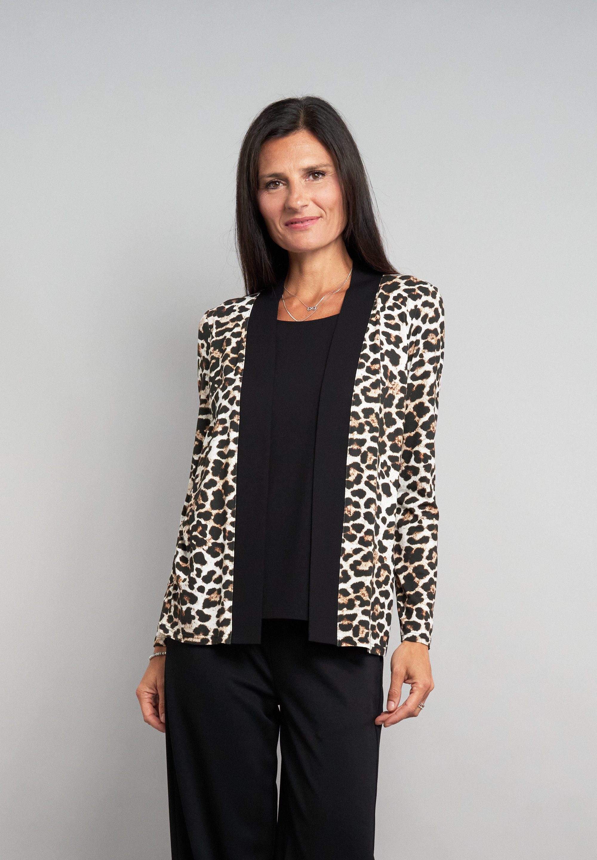 Seidel Moden Shirtjacke Exklusiv bei OTTO 2 in 1 Optik mit Animal-Leo-Print günstig online kaufen