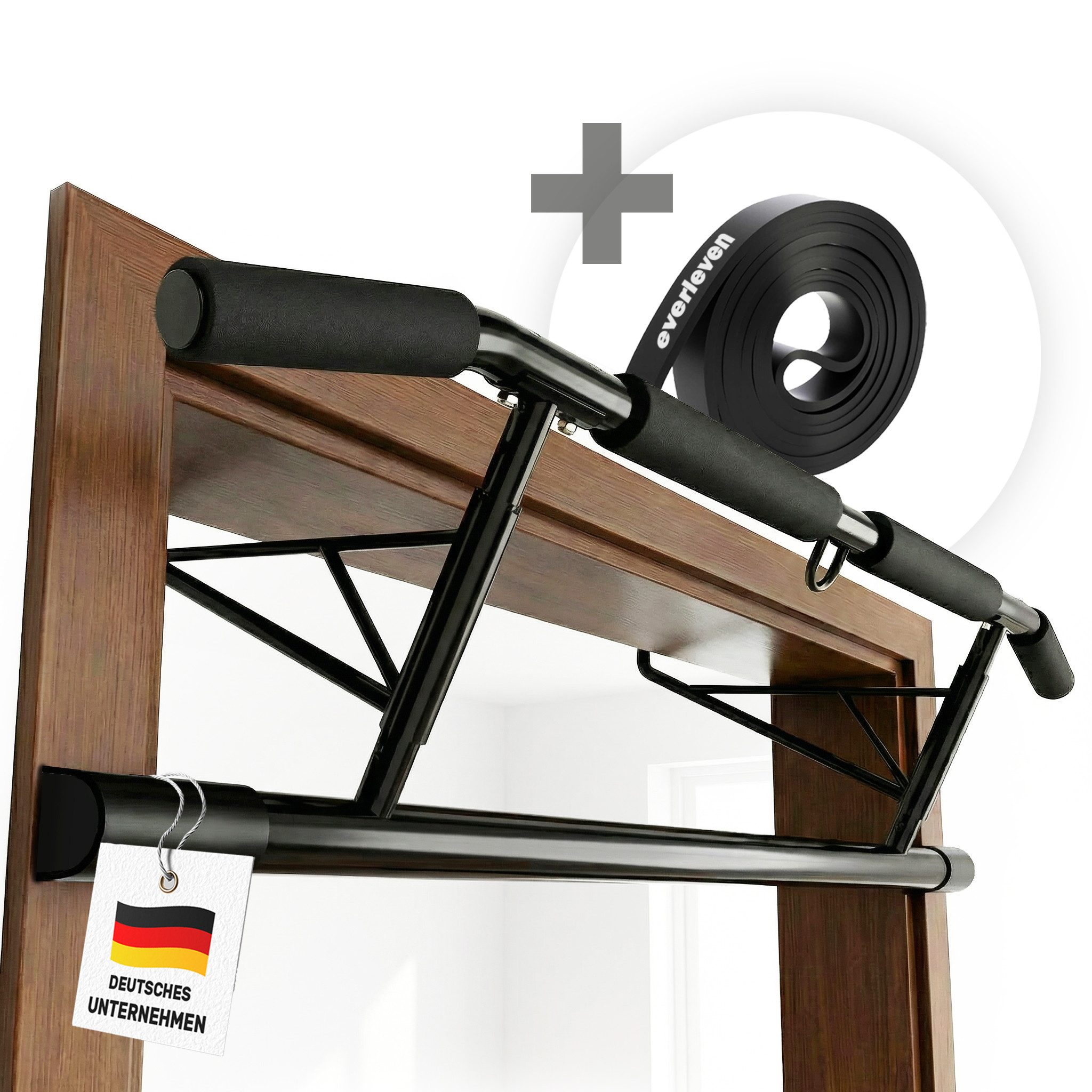 EVERLEVEN Klimmzugstange Klimmzugstange Türrahmen [ohne Schrauben] Fitness Stange für die Tür