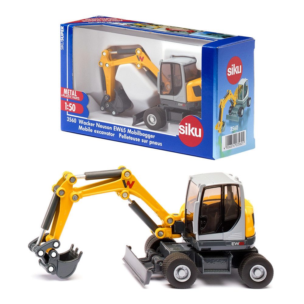 Modellauto siku Mobilbagger Wacker Neuson EW65 1:50