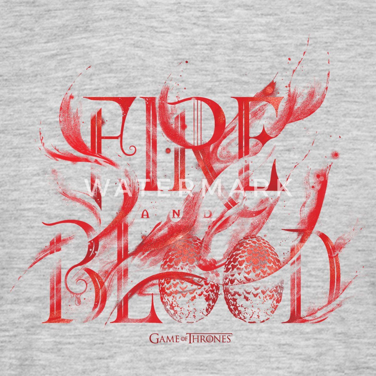 Spreadshirt T-Shirt Game Of Thrones Haus Targaryen Fire & Blood Logo Männer T-Shirt (1-tlg)