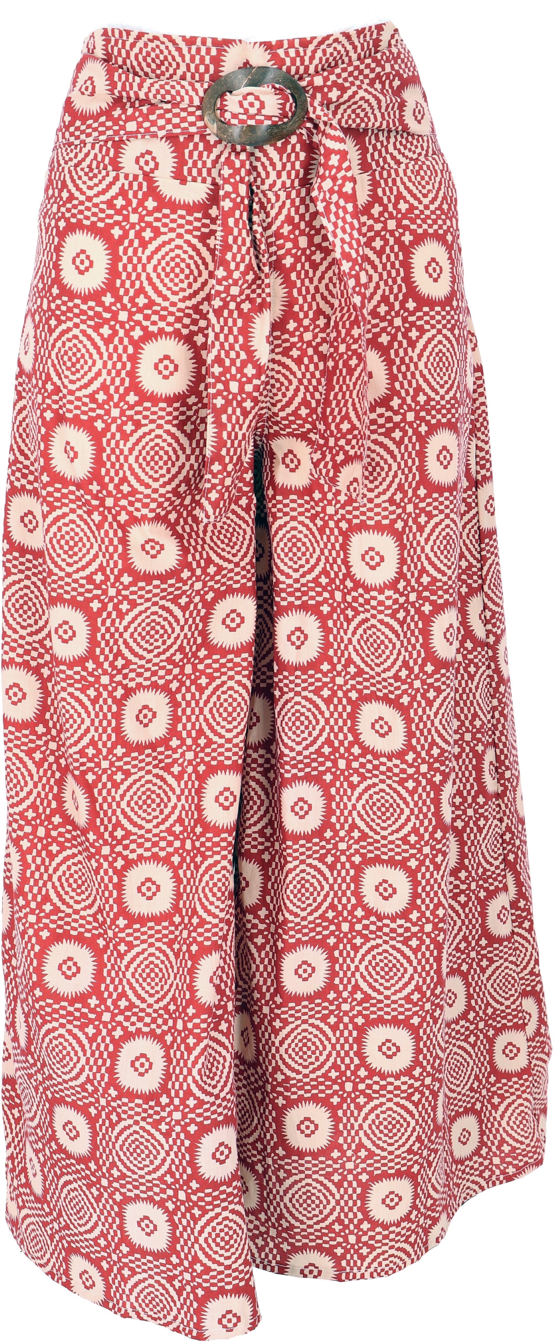 Guru-Shop Relaxhose Luftige Sommerhose mit Kokosschnalle, Boho.. alternativ günstig online kaufen