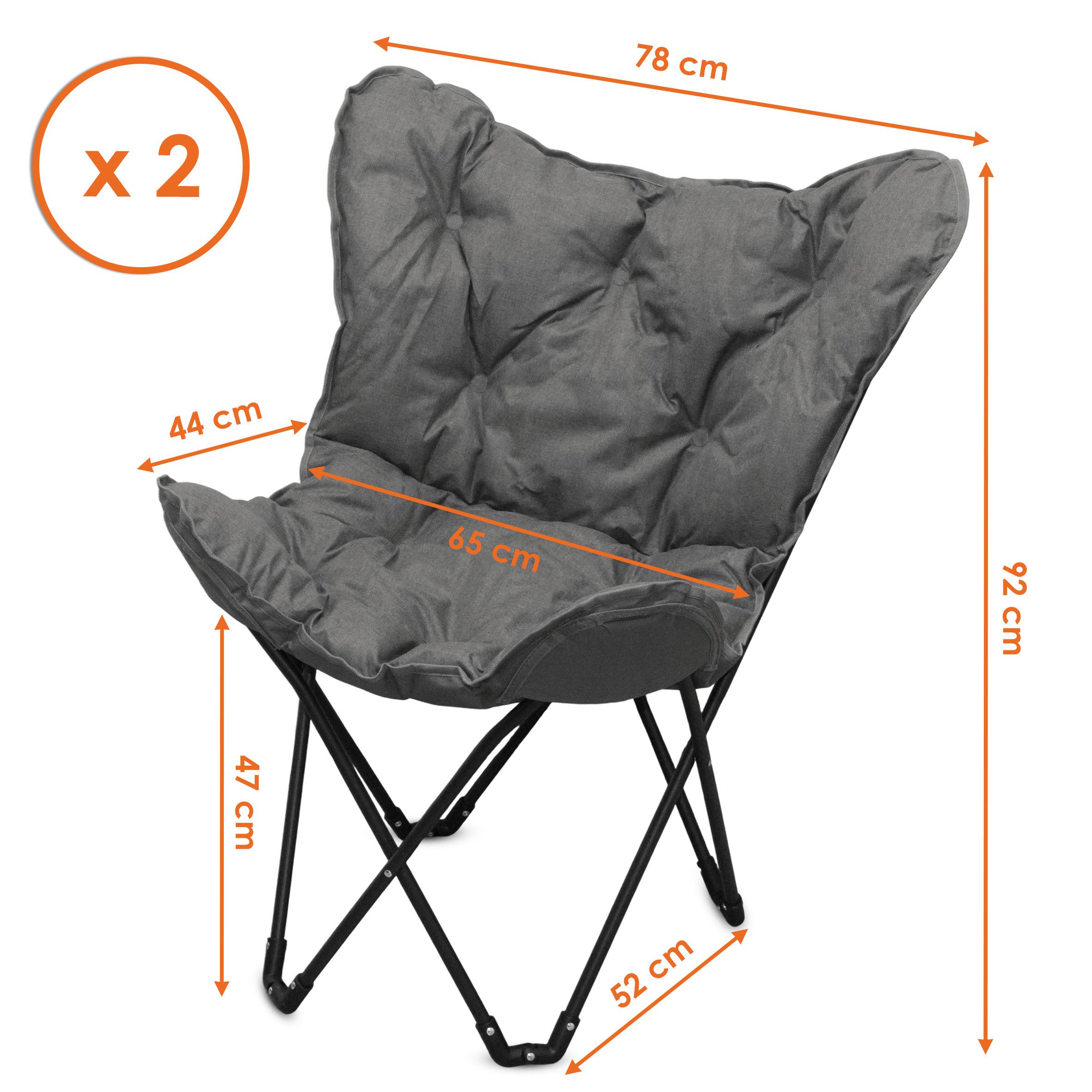 Spetebo Sitzgruppe Camping mit Aluminium Klapptisch inklusive Tragetasche, (Anzahl, 1-tlg., Stück), Inklusive 2 Tragetaschen