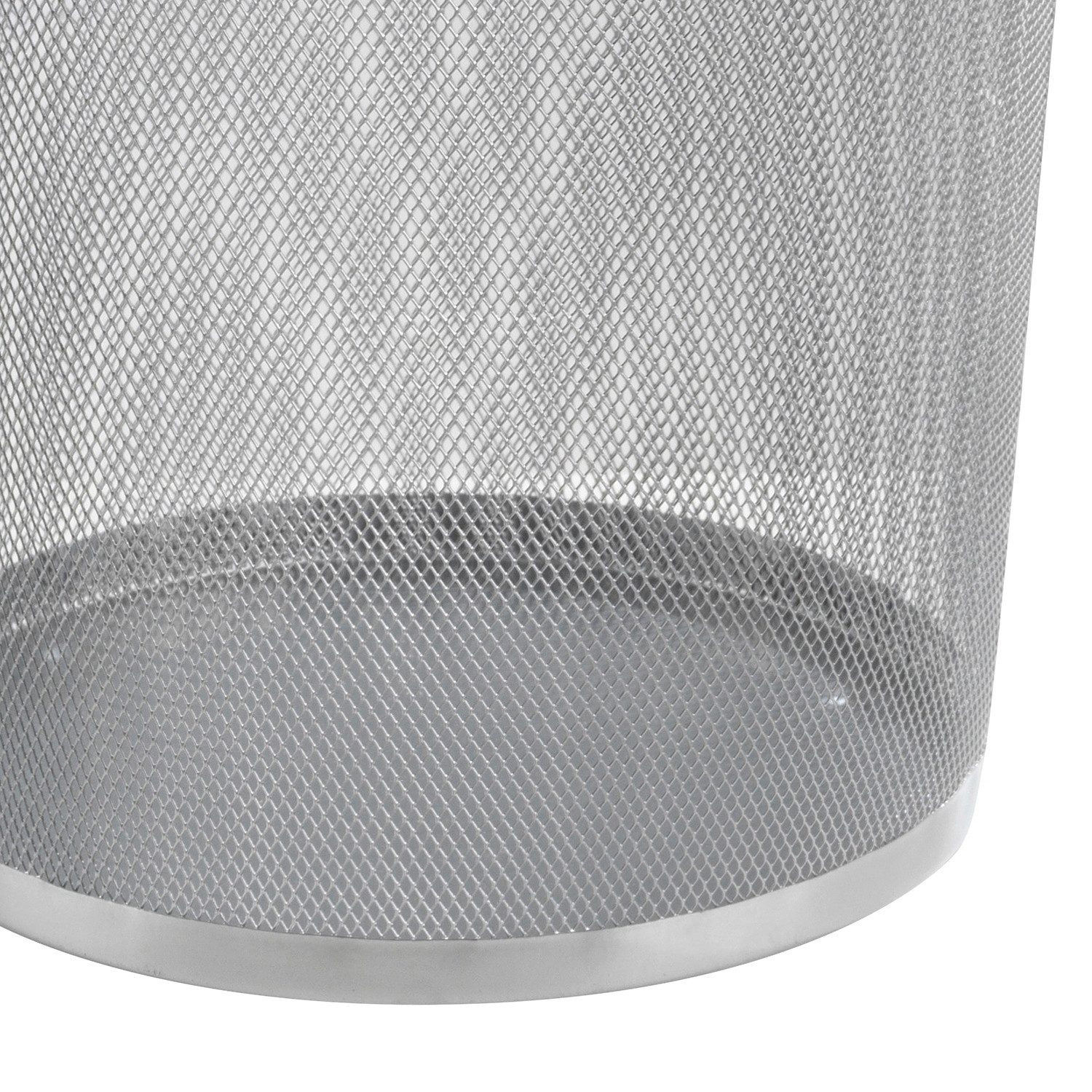 Home4You Papierkorb Papierkorb JACOB, 2er Set, Silbergrau, 20 Liter