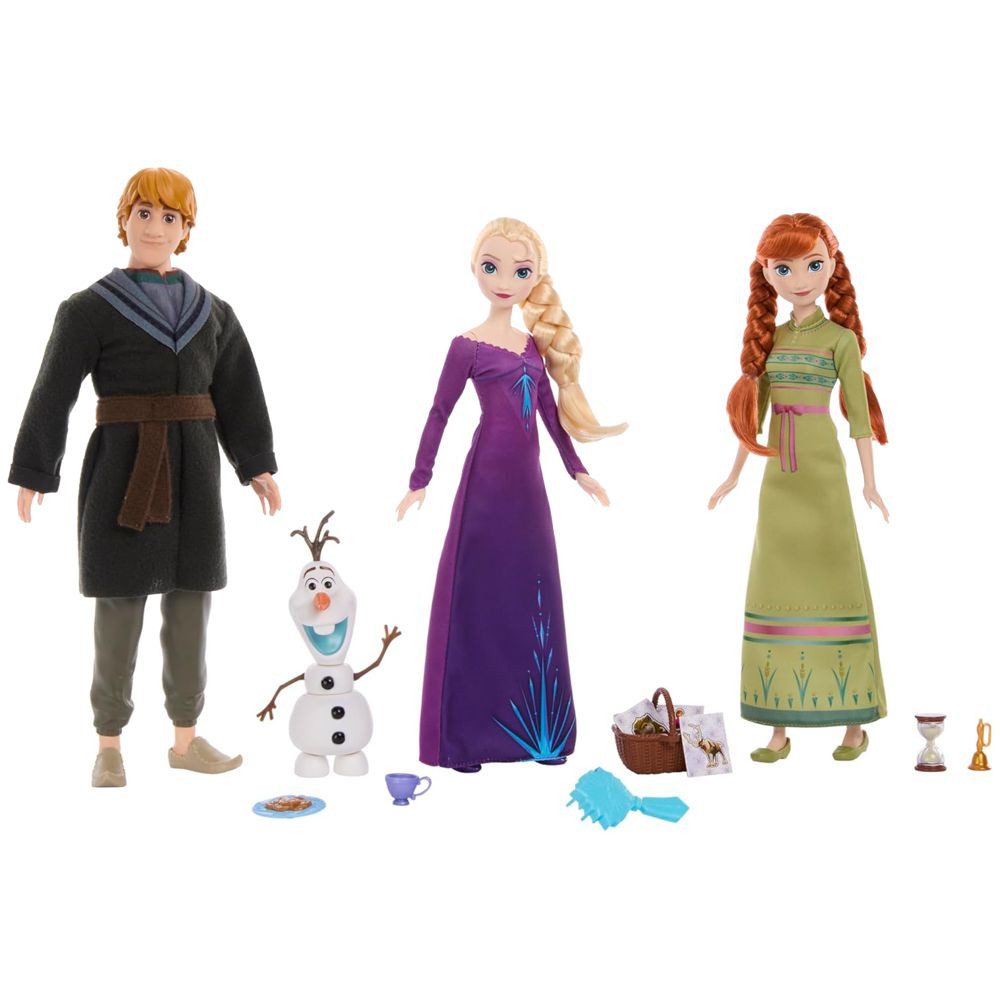 Disney Frozen Anziehpuppe Puppen Elsa, Anna, Kristoff & Olaf Disney Eiskönigin Frozen Mattel