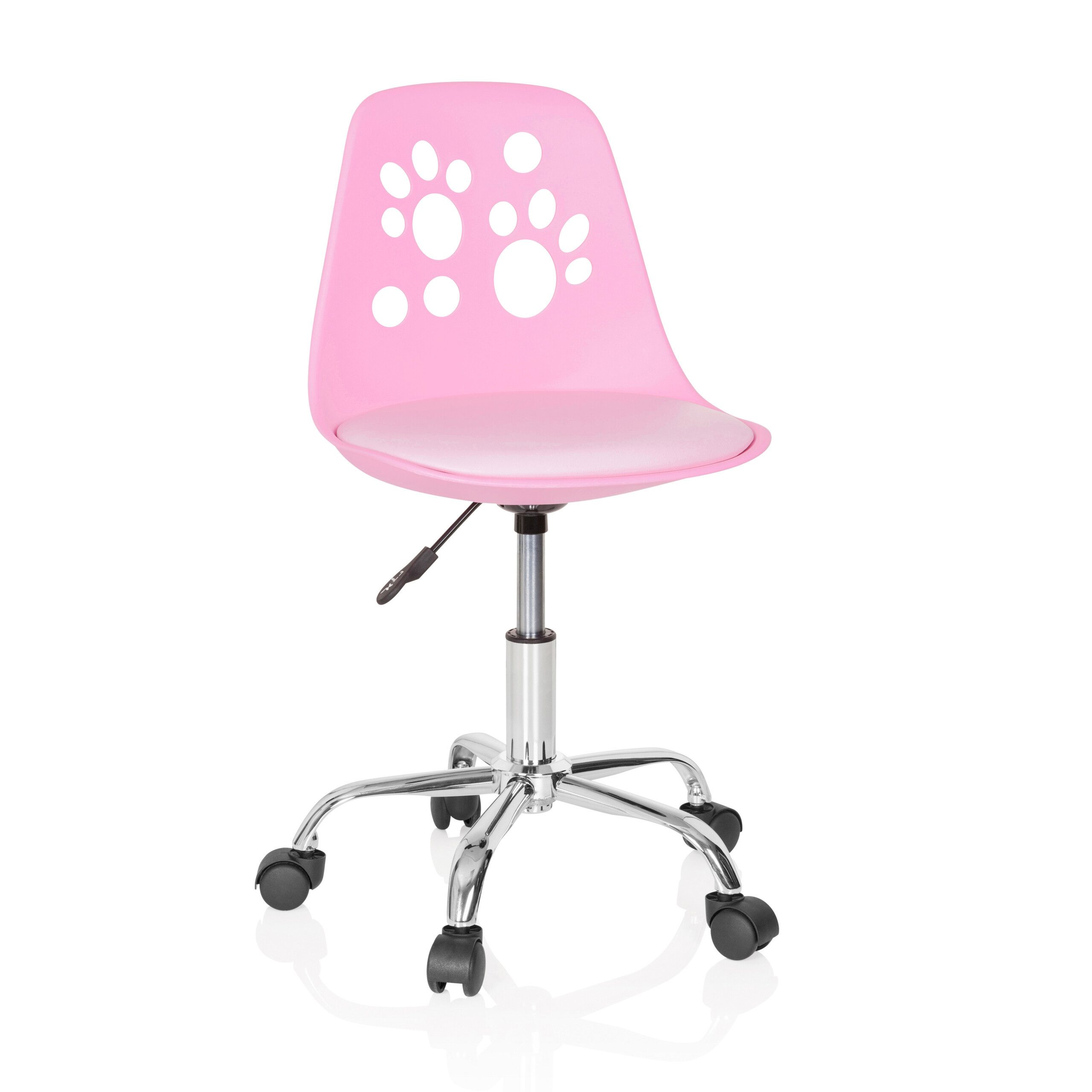 hjh OFFICE Drehstuhl Kinderdrehstuhl FANCY I Kunstleder ohne Armlehnen (1 St), Kinder Bürostuhl mitwachsend, ergonomisch