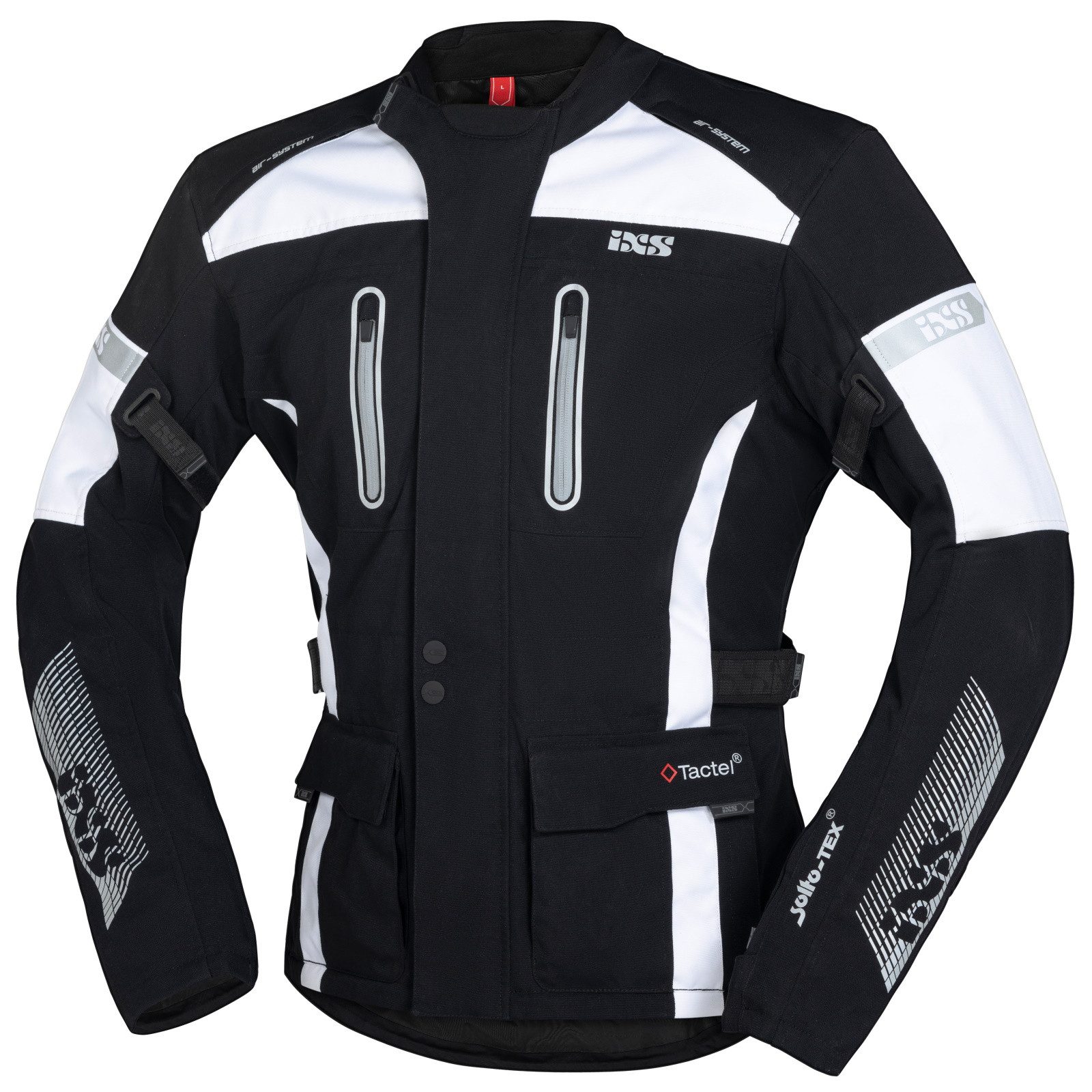 IXS Motorradjacke iXS Pacora-ST Textiljacke Herren schwarz / weiß M