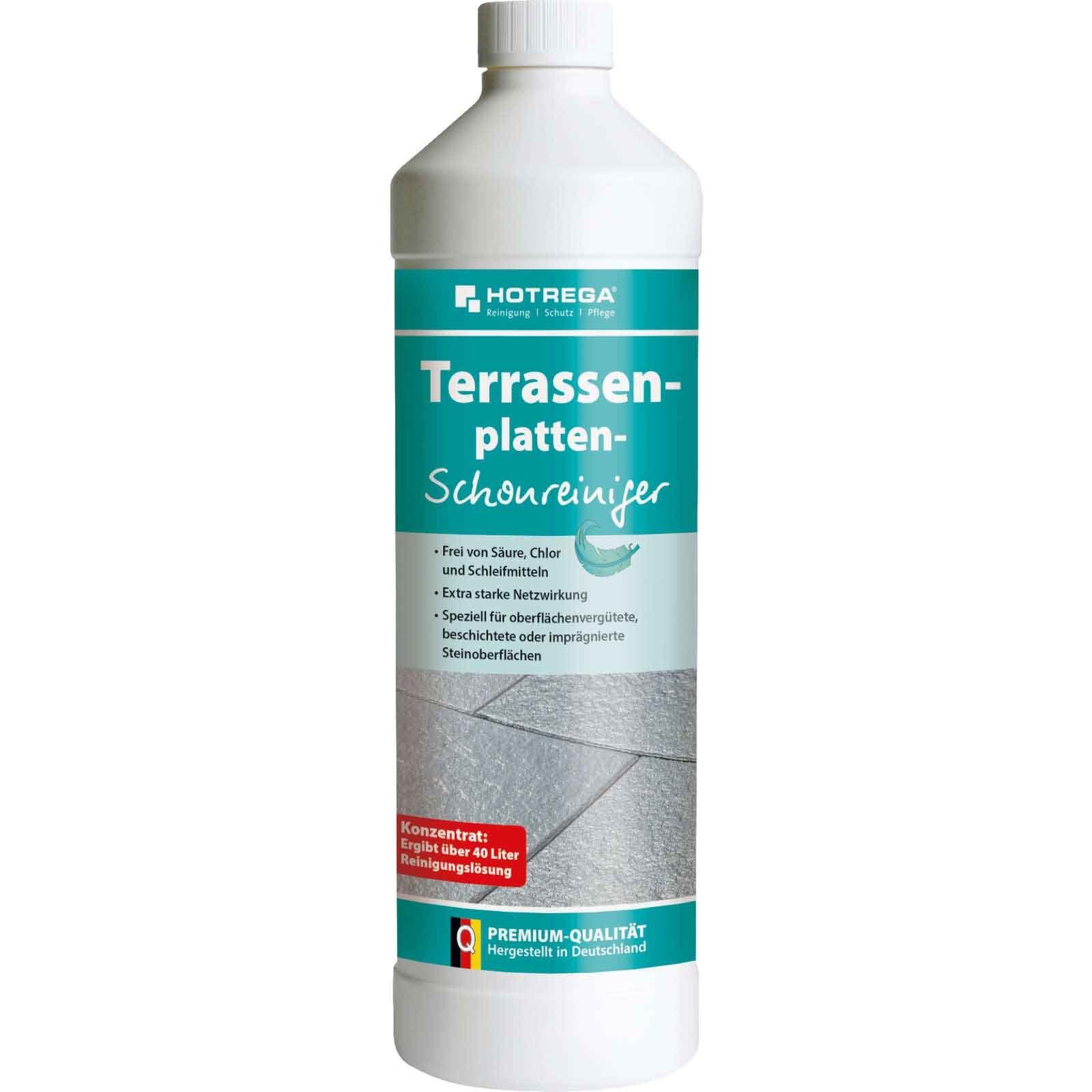 HOTREGA® Terrassenplatten Schonreiniger Konzentrat 1 Reinigungskonzentrat Liter