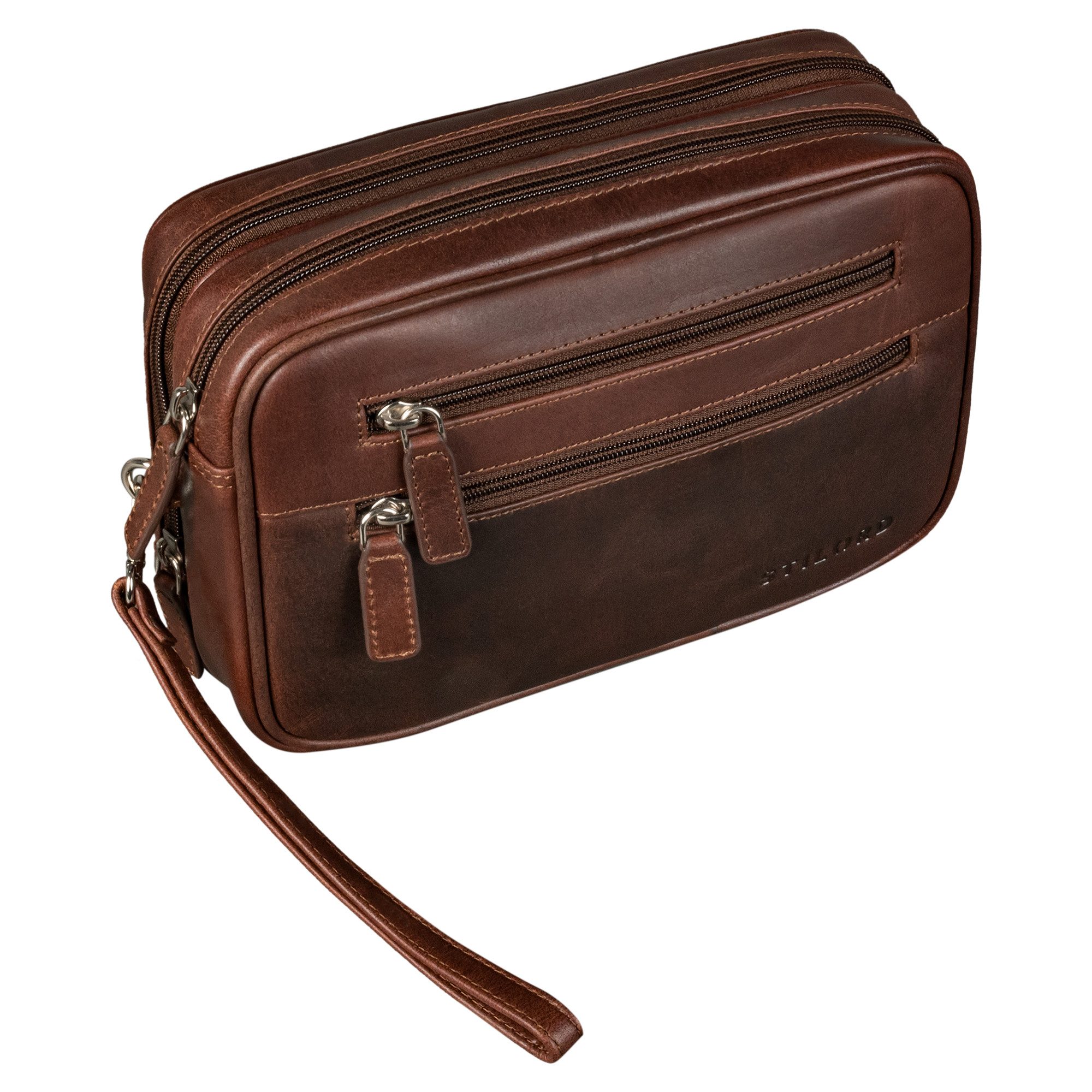STILORD Handtasche "Nero" Vintage Handgelenktasche Clutch Herren Echtleder günstig online kaufen