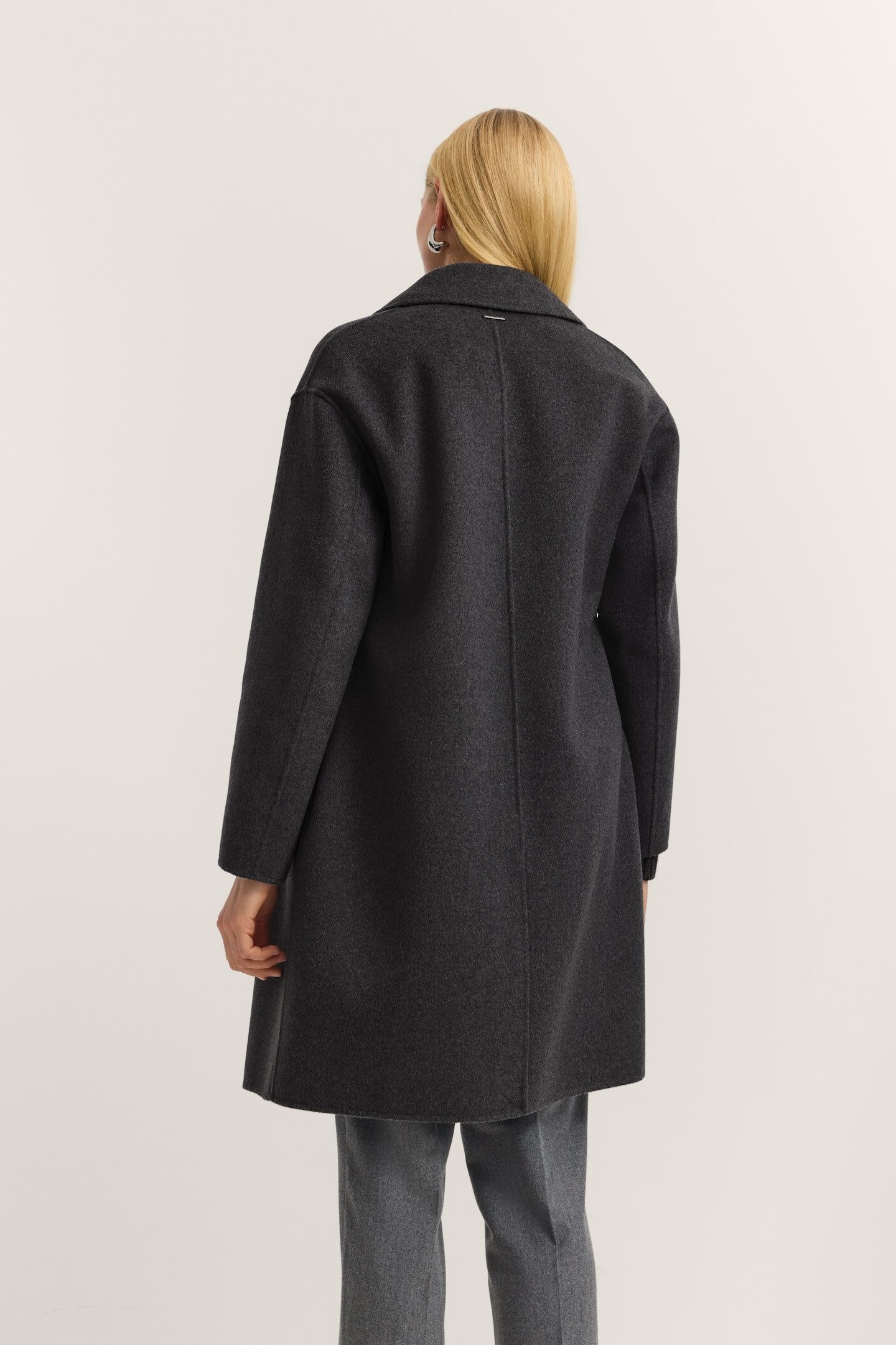 bugatti Kurzmantel Loose Fit mit Knopfleiste und aus weichem Woll-Mix