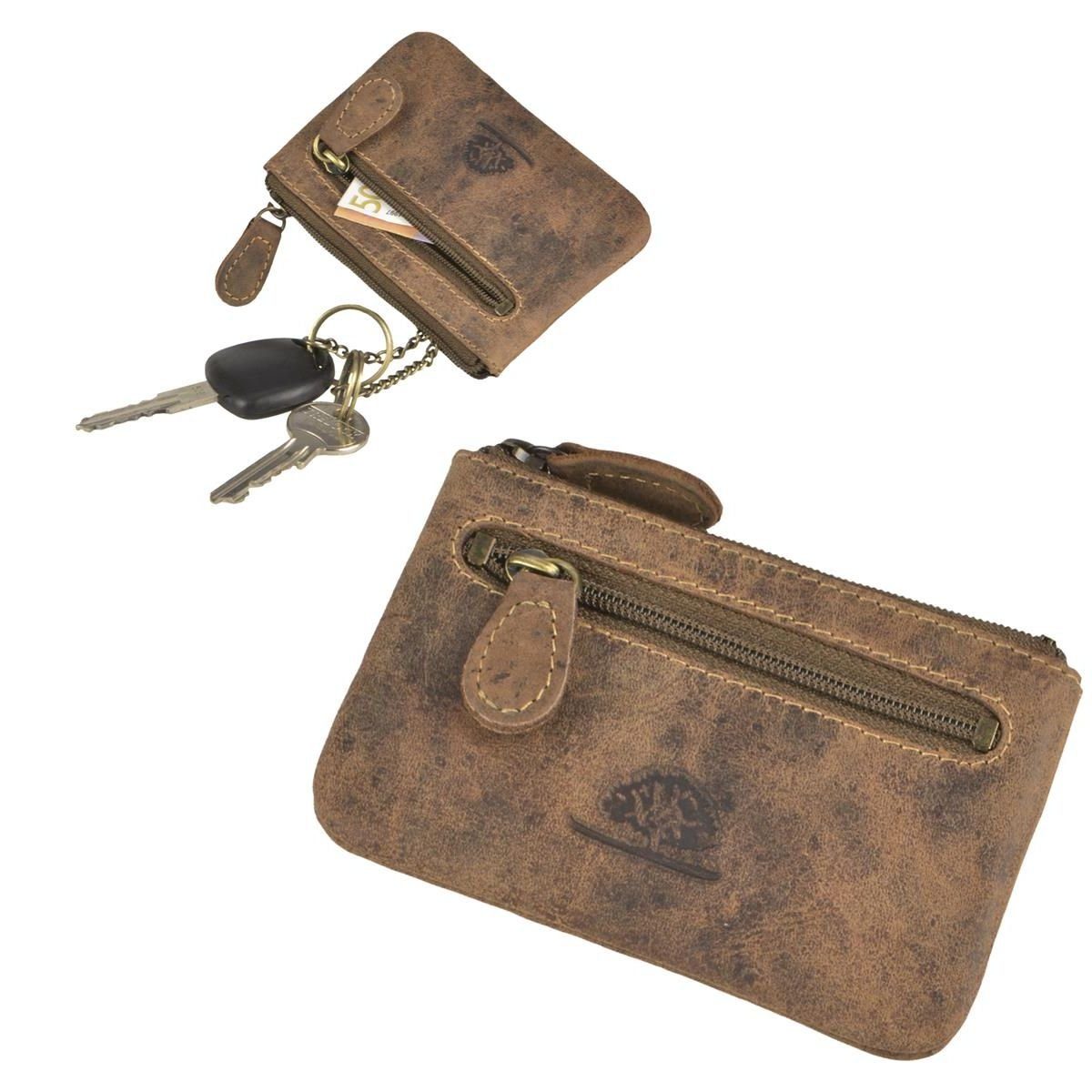 Schlüsseltasche Schlüsseletui, Leder Greenburry Vintage,
