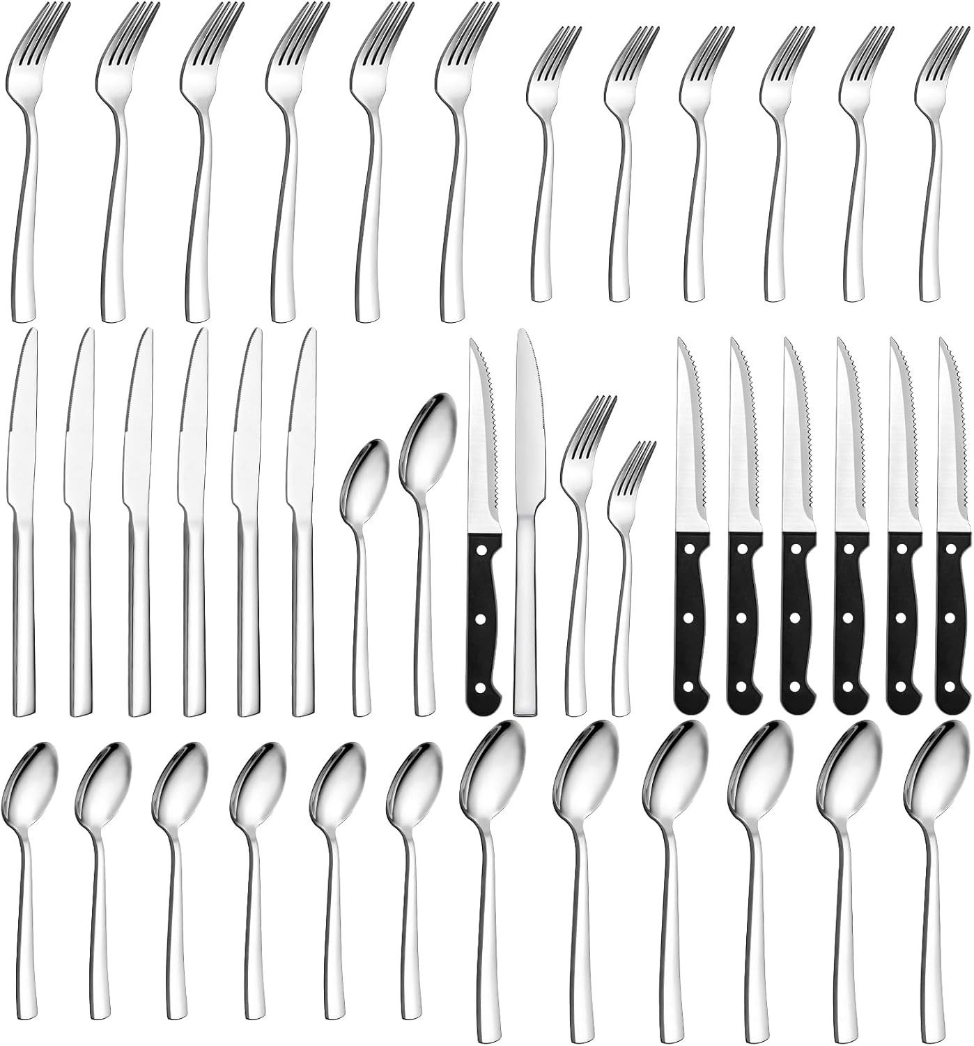 FELIXLEO Besteck-Set 36 teiliges Besteck Set Edelstahl für 6 Personen Küche Set (1-tlg)