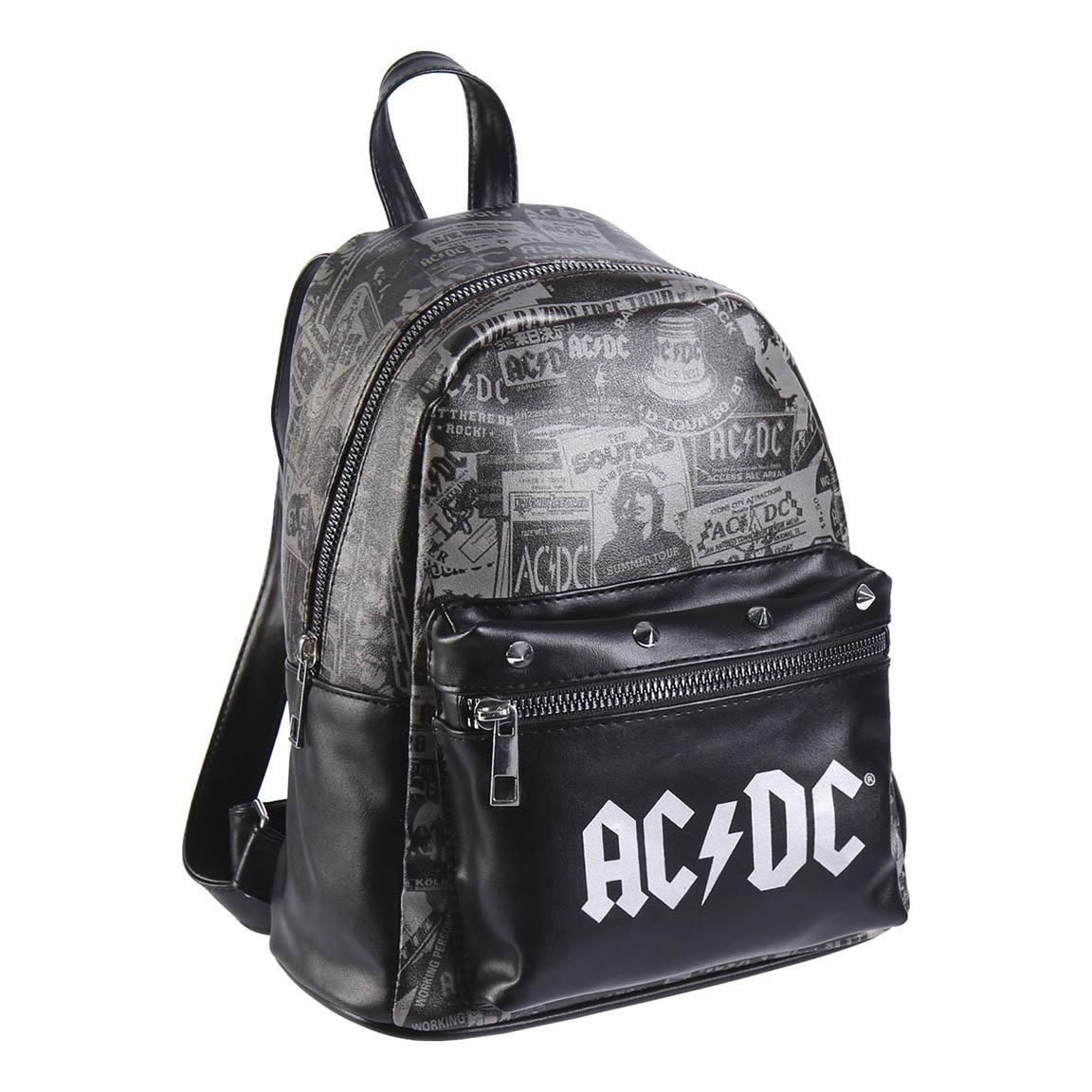 Cerda Minirucksack AC/DC Kunstleder-Rucksack Collage (1-tlg), Offiziell lizenzierter Rucksack -- Bandmerch