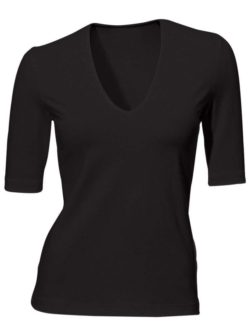 heine T-Shirt V-Shirt Kurzarm