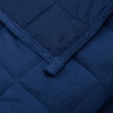 Bettüberwurf Gewichtsdecke Blau 220x260 cm 15 kg Stoff, vidaXL