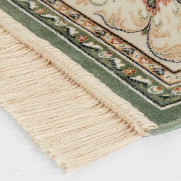 Teppich Orientalischer Samt Teppich Fransen Antik Negar Grün, NOURISTAN, rechteckig, Höhe: 5 mm
