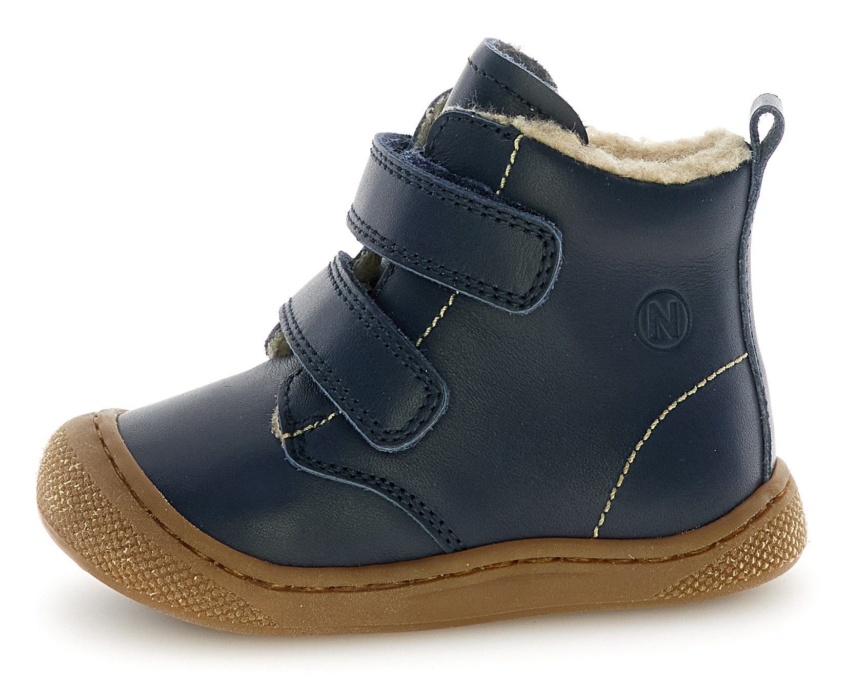 Naturino Bubble Wide Lauflernschuh Klettstiefel mit Wollfutter, Größenschablone zum Download