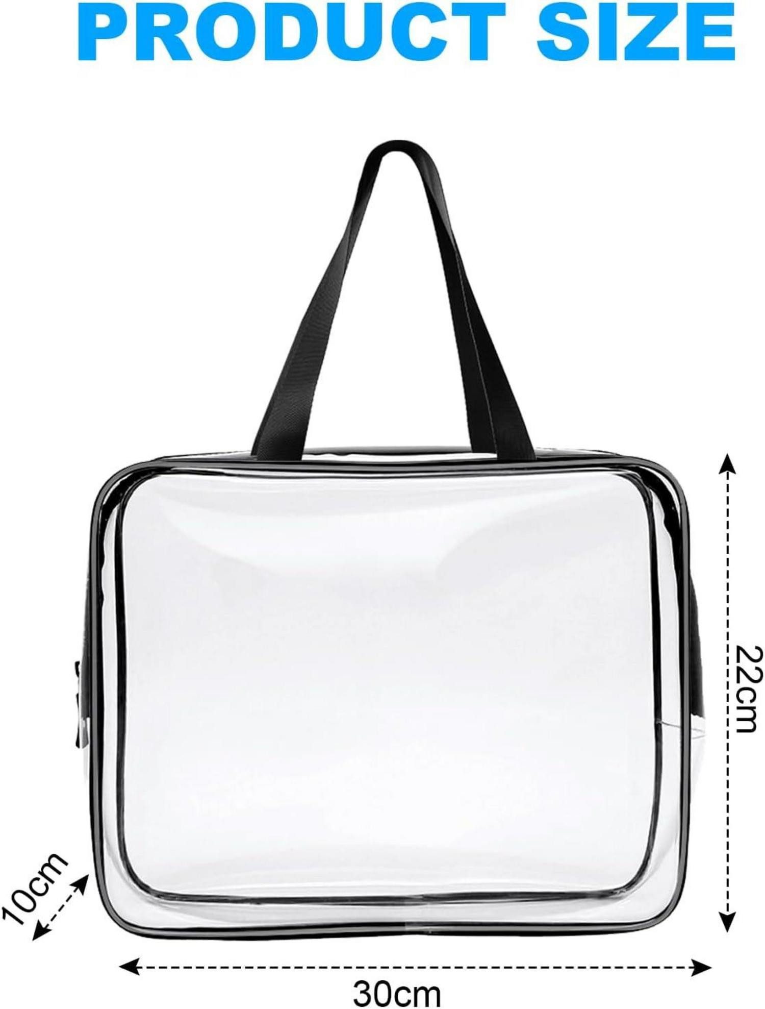 LuxusKollektion Kosmetiktasche Transparente Kulturtasche Kosmetiktasche 2er günstig online kaufen