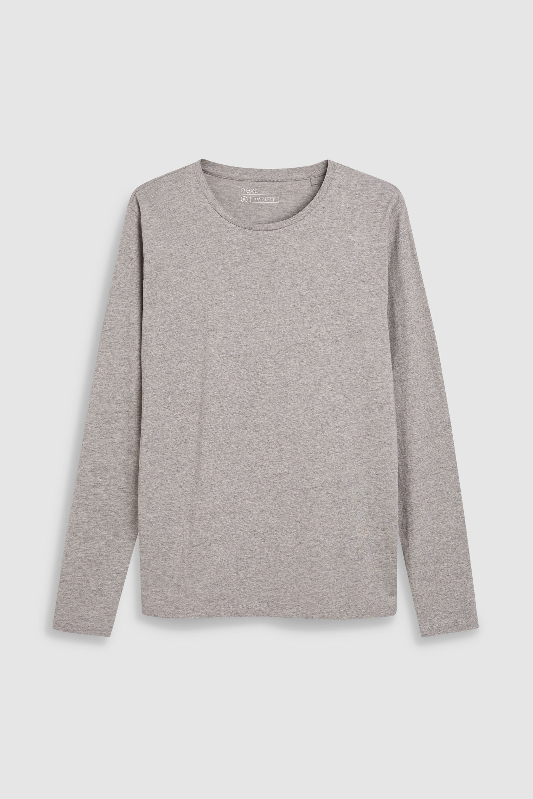 Next Langarmshirt Rundhalsshirt – Regular Fit günstig online kaufen