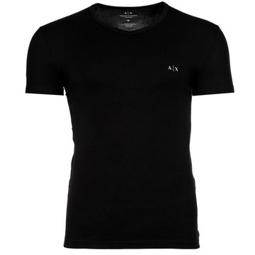 ARMANI EXCHANGE T-Shirt Herren T-Shirt, 2er Pack- V-Neck, Kurzarm, Logo