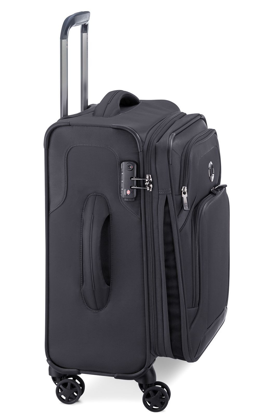 Delsey Weichgepäck-Trolley Optimax Black Lite, 4 Rollen