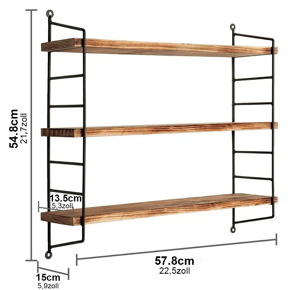GLIESE POWER Wandregal Dreistufiges Wandregal – Stilvolle Aufbewahrung für günstig online kaufen