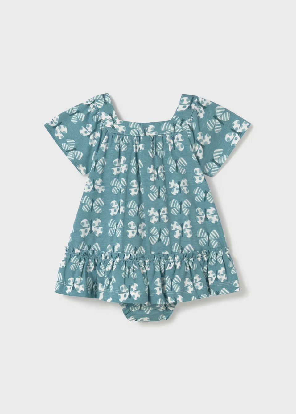 Mayoral Sommerkleid Baby-Kleid mit Windelhöschen (191619)