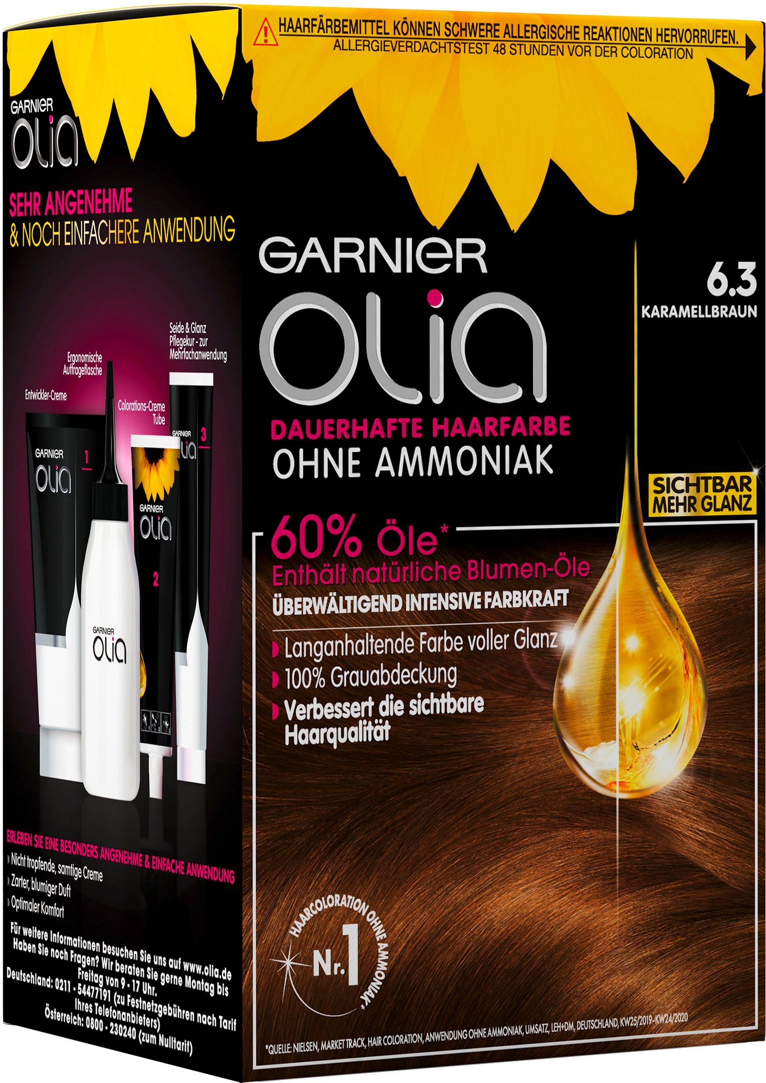 GARNIER Haarfarbe Olia dauerhafte Coloration