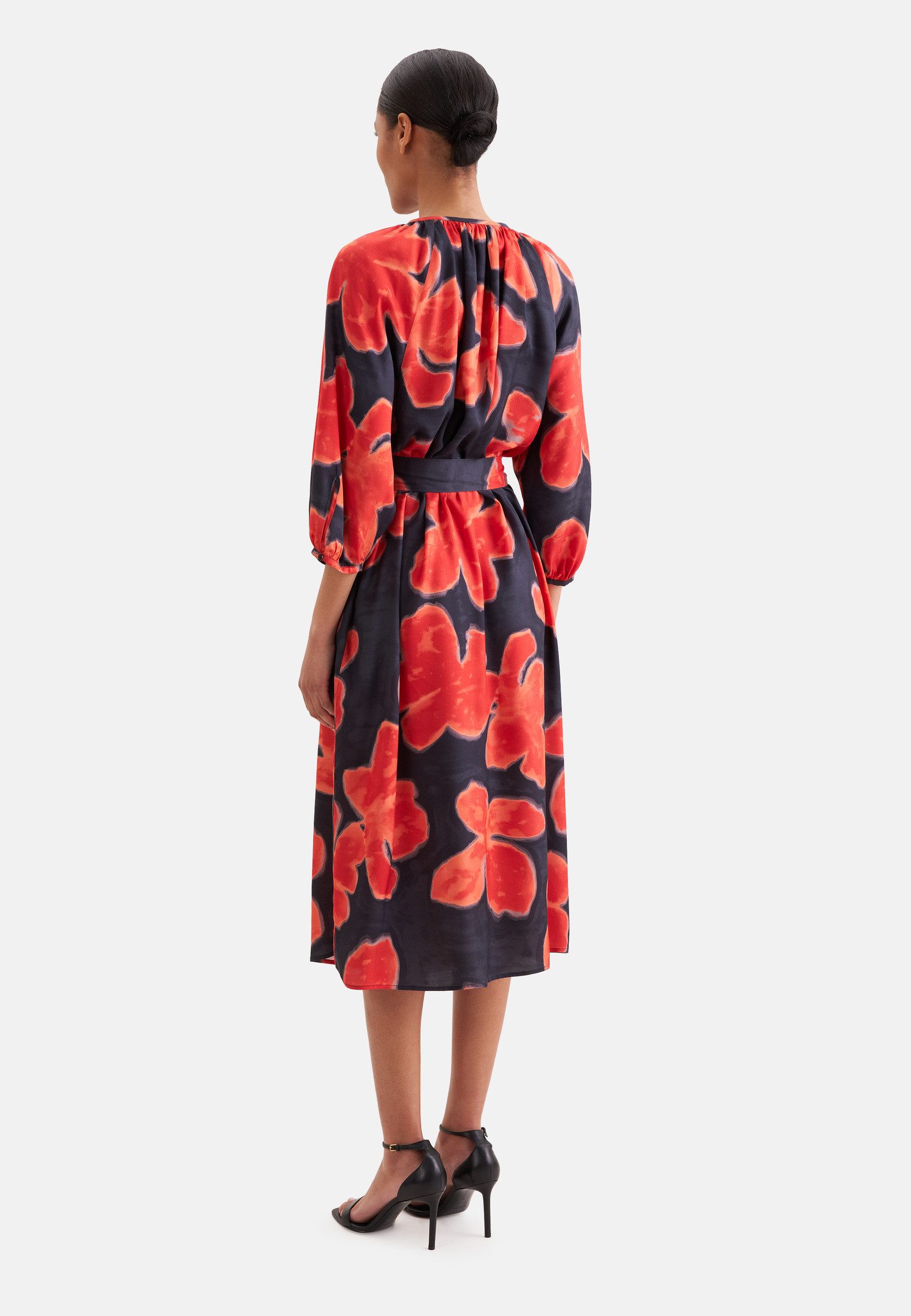 seidensticker Sommerkleid 3/4 Rundhals Druck