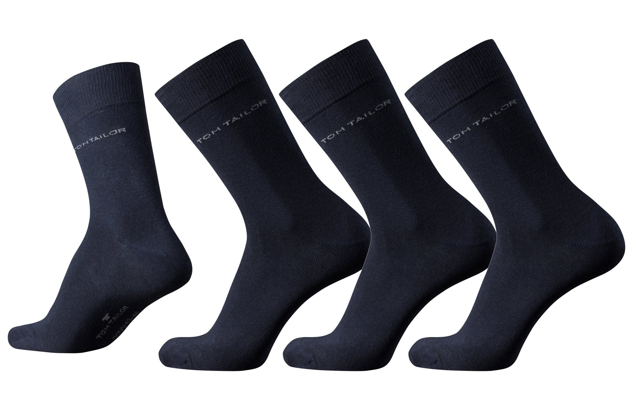 TOM TAILOR Socken Tom Tailor Herren Socken 3er Pack uni basic navy blau Tom günstig online kaufen