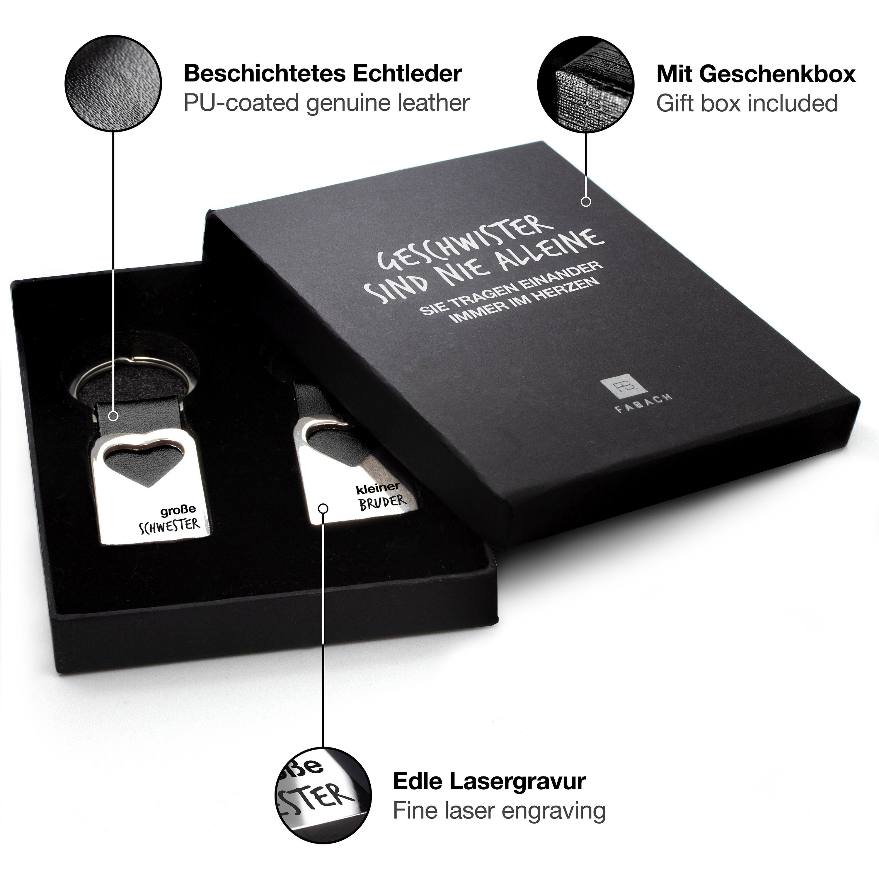 FABACH Schlüsselanhänger Leder mit Herz und günstig online kaufen