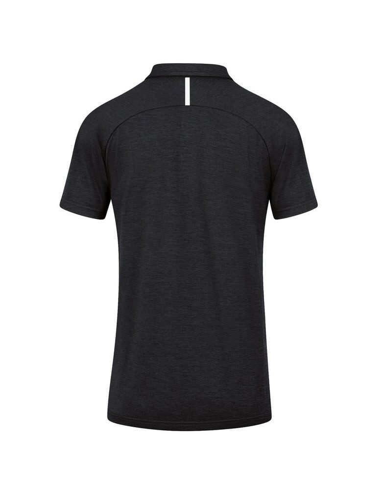 Jako Poloshirt Challenge (Polyester-Stretch-Jersey) schwarzmeliert/weiss Damen