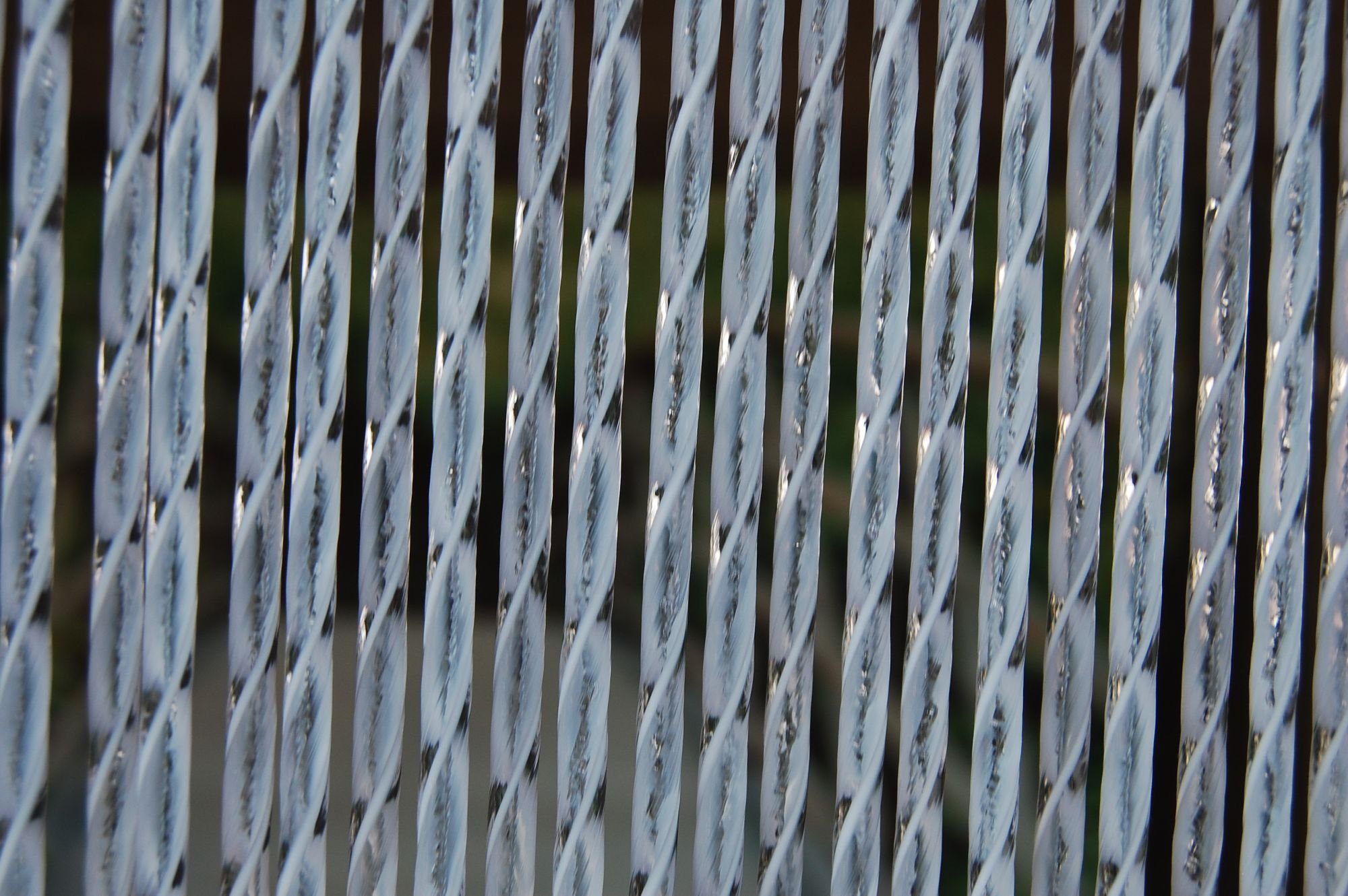 La Tenda Insektenschutz-Vorhang La Tenda ASCONA 1 Streifenvorhang weiß, 90 x 210 cm, PVC - Länge und Breite individuell kürzbar | Insektenschutzvorhänge