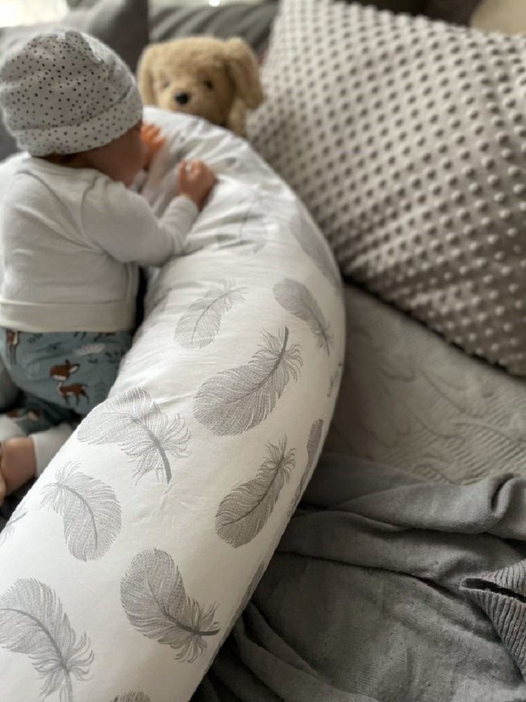 Loolay Stillkissen MINKY/ Baumwolle Seitenschläferkissen GRAU günstig online kaufen